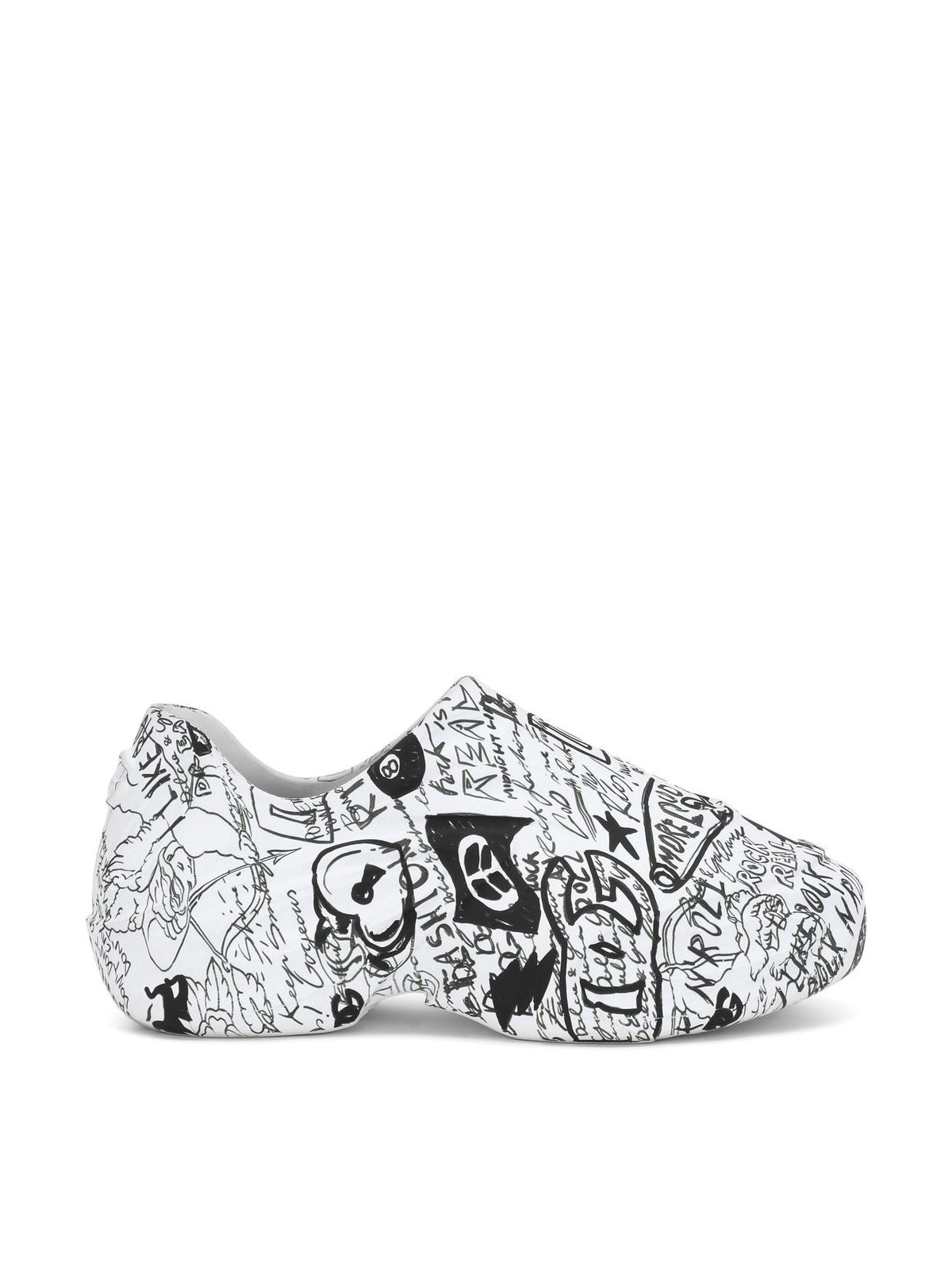 DOLCE & GABBANA Graffiti-Print Logo Sneaker for Men