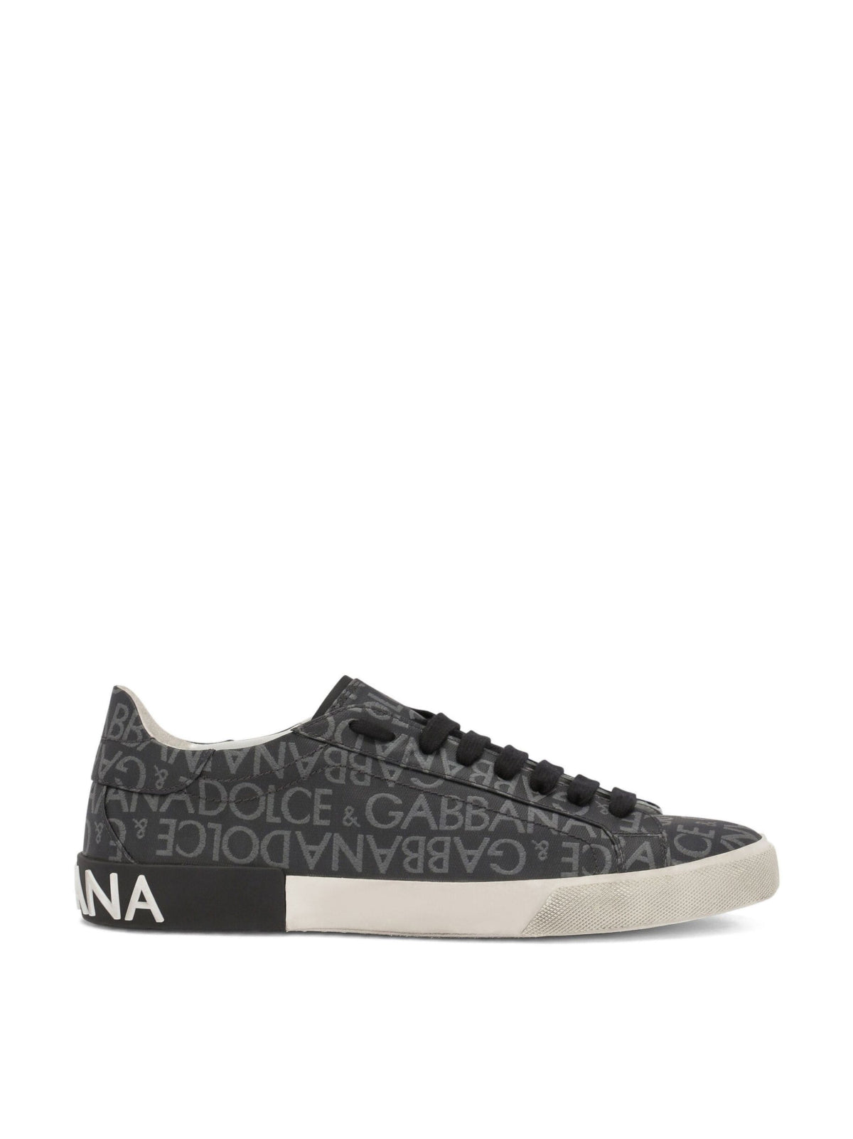 DOLCE & GABBANA Portofino Jacquard Logo Men’s Sneakers