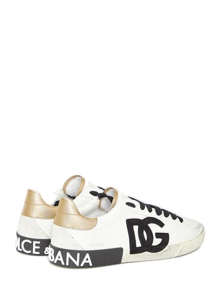 DOLCE & GABBANA Portofino Leather Sneakers for Men