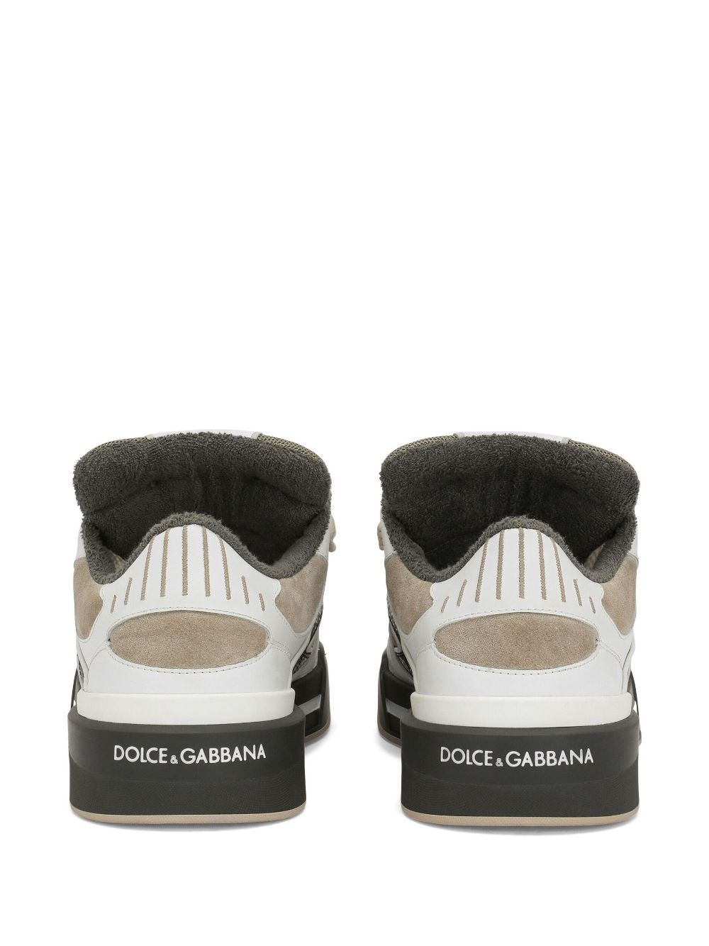 DOLCE & GABBANA Premium Leather Sneakers for Men - New Rome Design