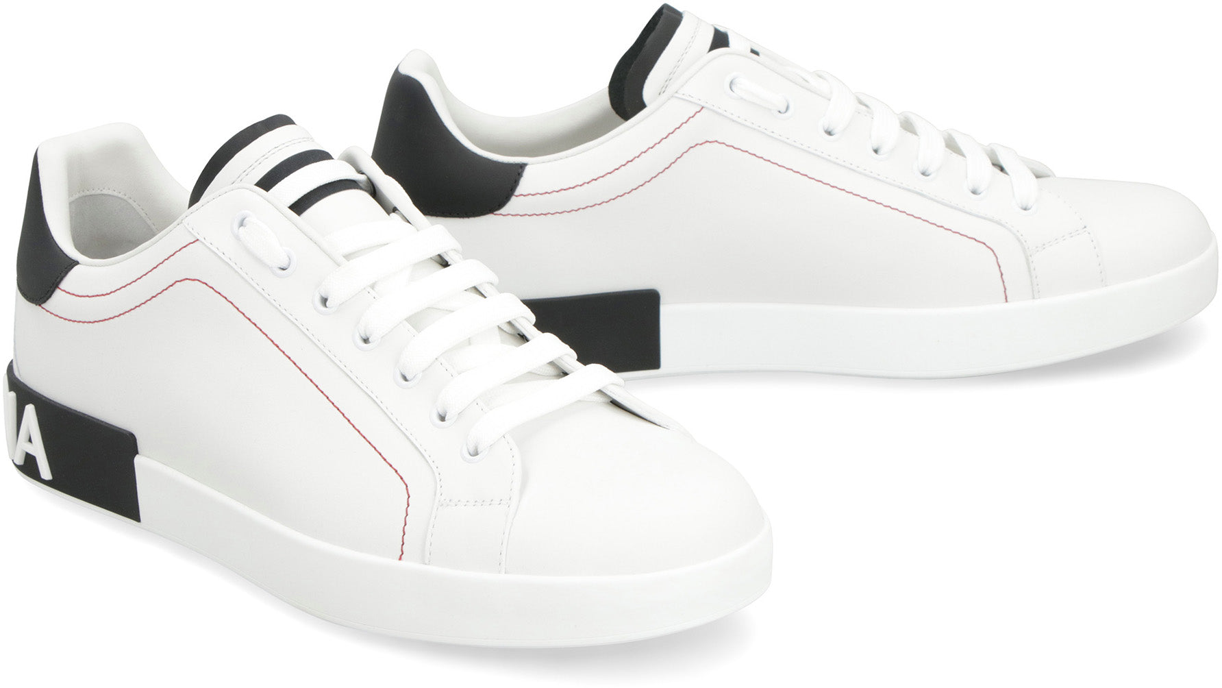 DOLCE & GABBANA Portofino Nappa Leather Sneakers for Men