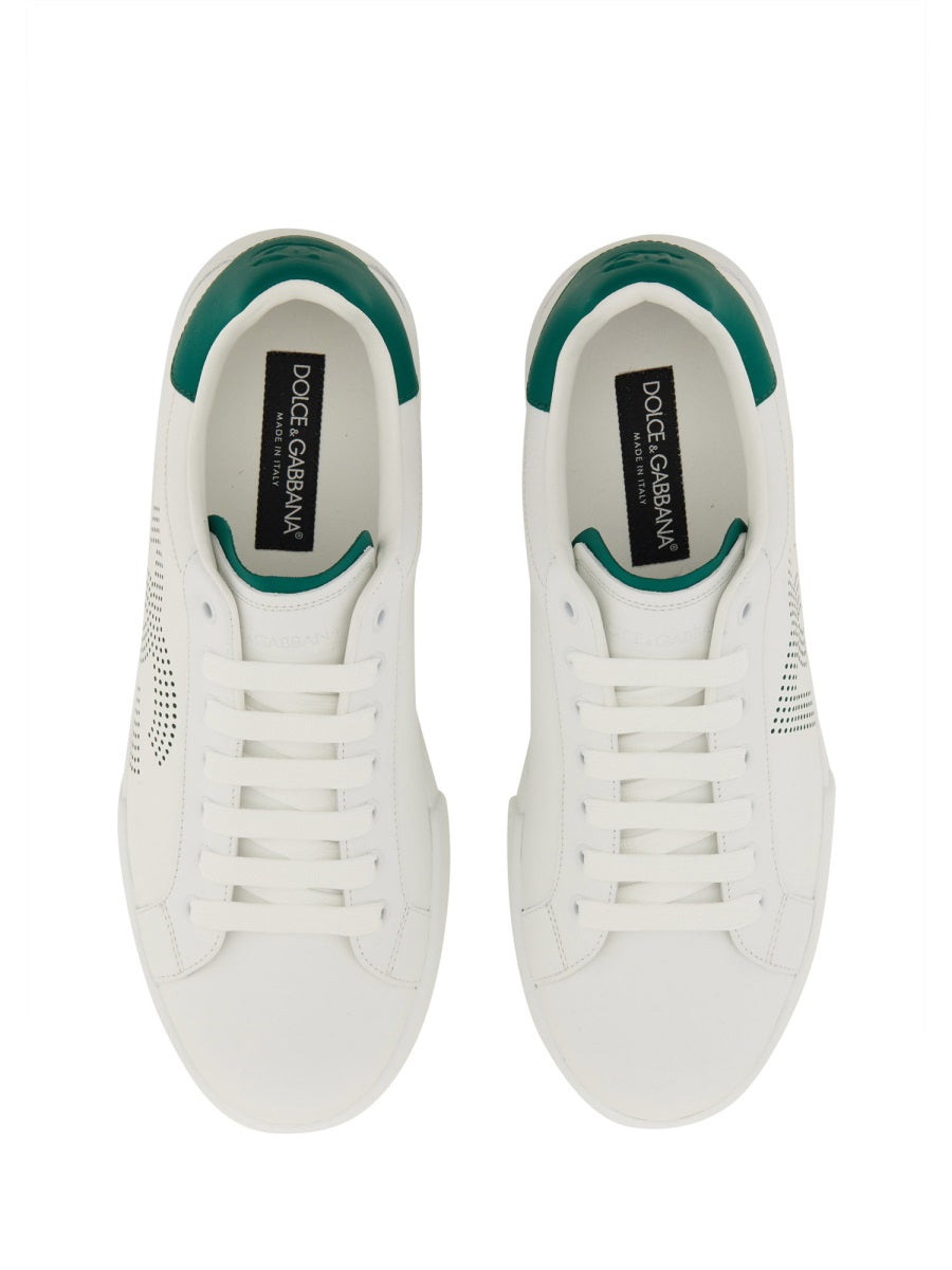 DOLCE & GABBANA Premium Leather Portofino Sneakers for Men