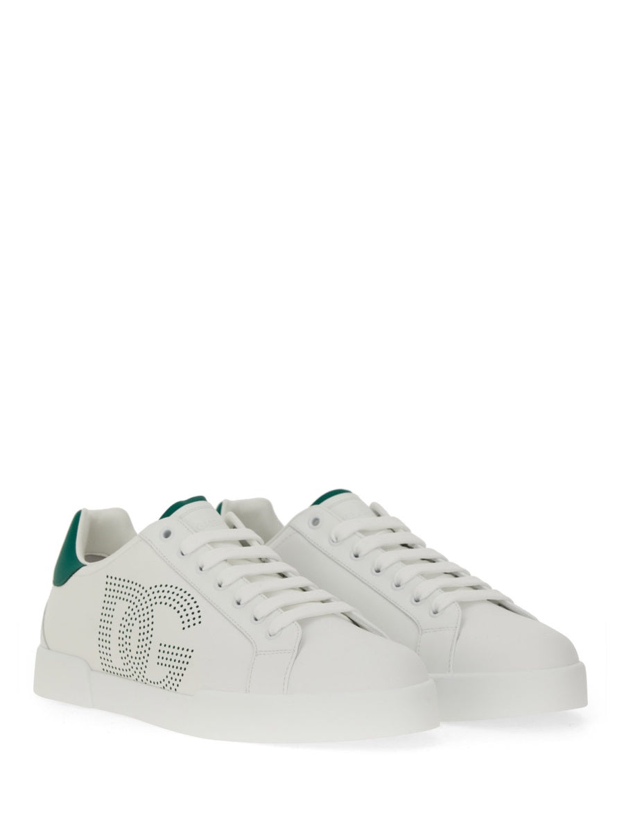 DOLCE & GABBANA Premium Leather Portofino Sneakers for Men