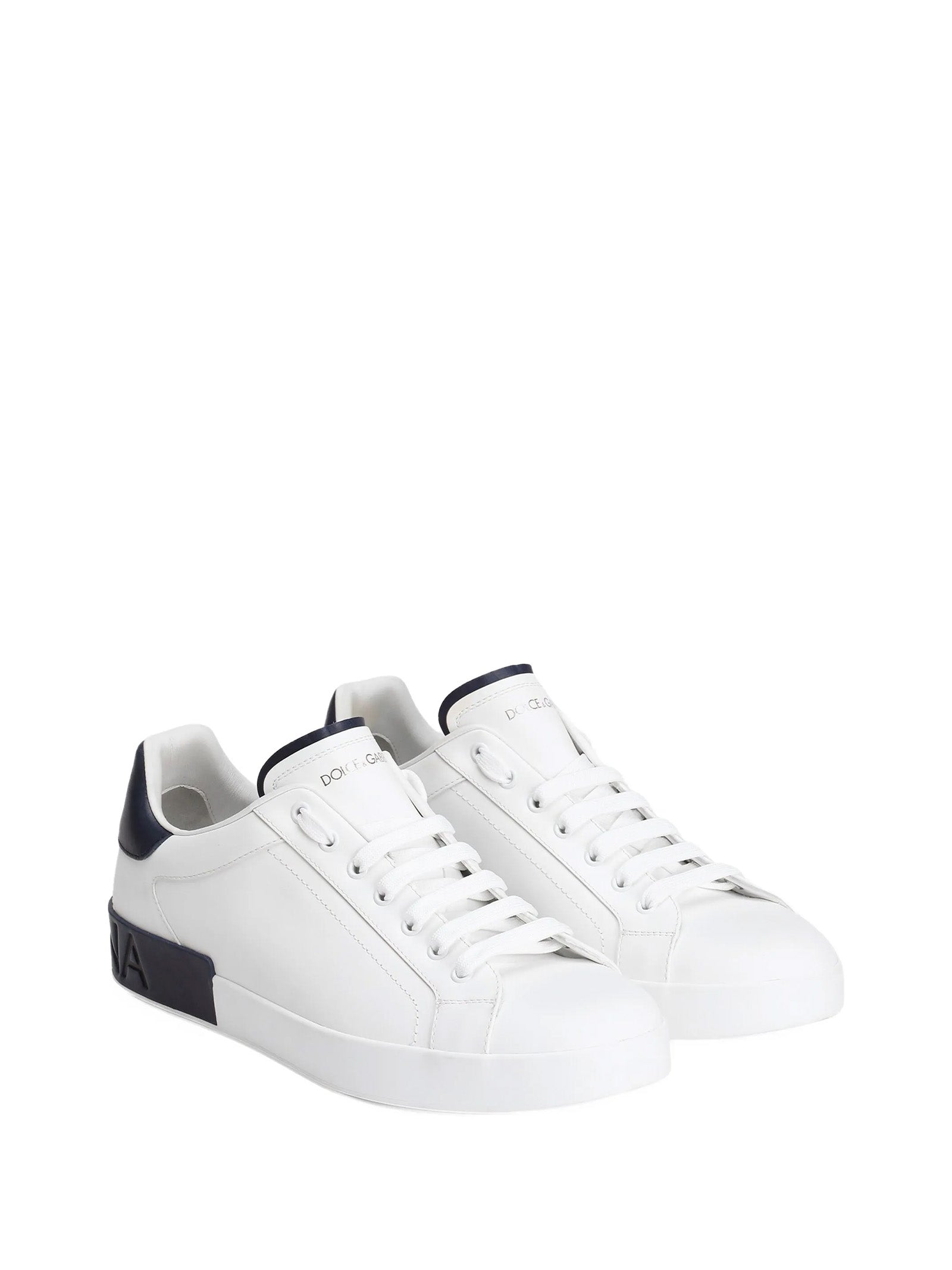 DOLCE & GABBANA Portofino Leather Sneakers for Men - FW25 Collection