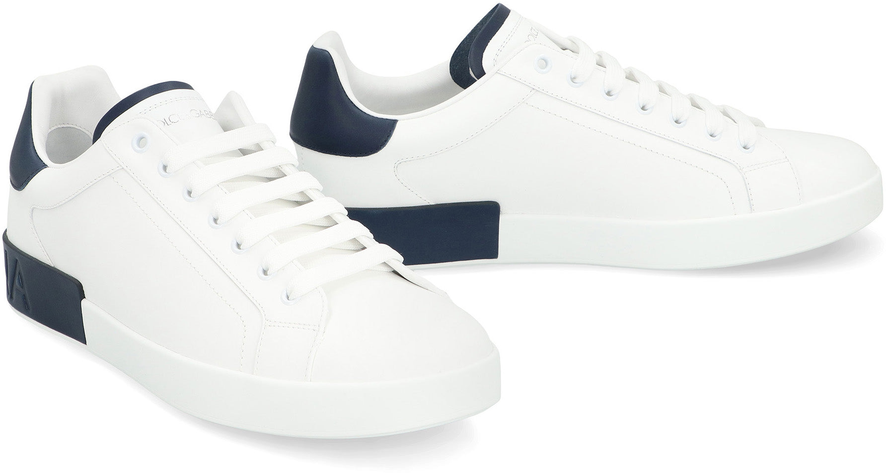 DOLCE & GABBANA Portofino Leather Sneakers for Men - FW25 Collection