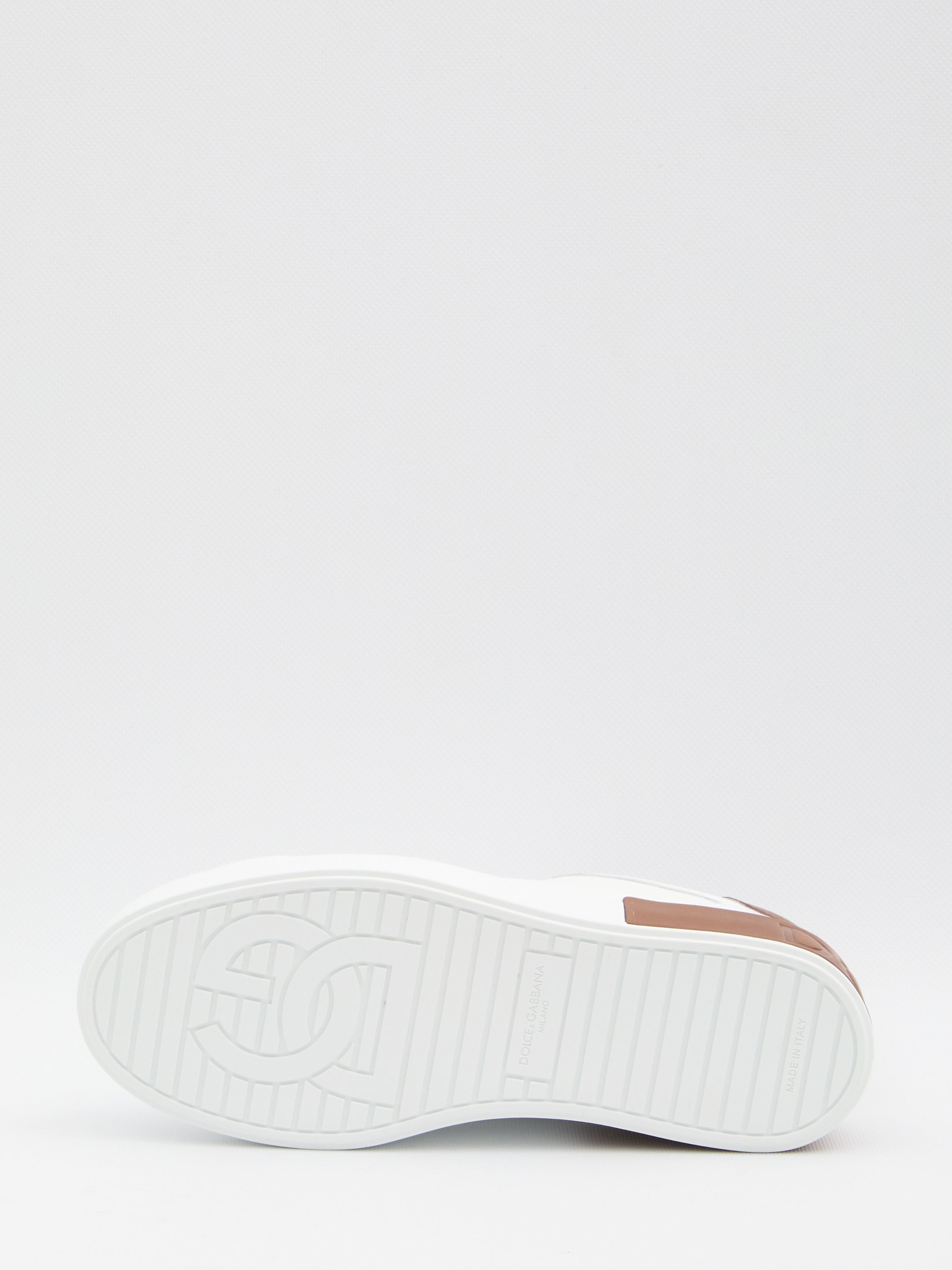 DOLCE & GABBANA Premium Leather Portofino Sneaker for Men