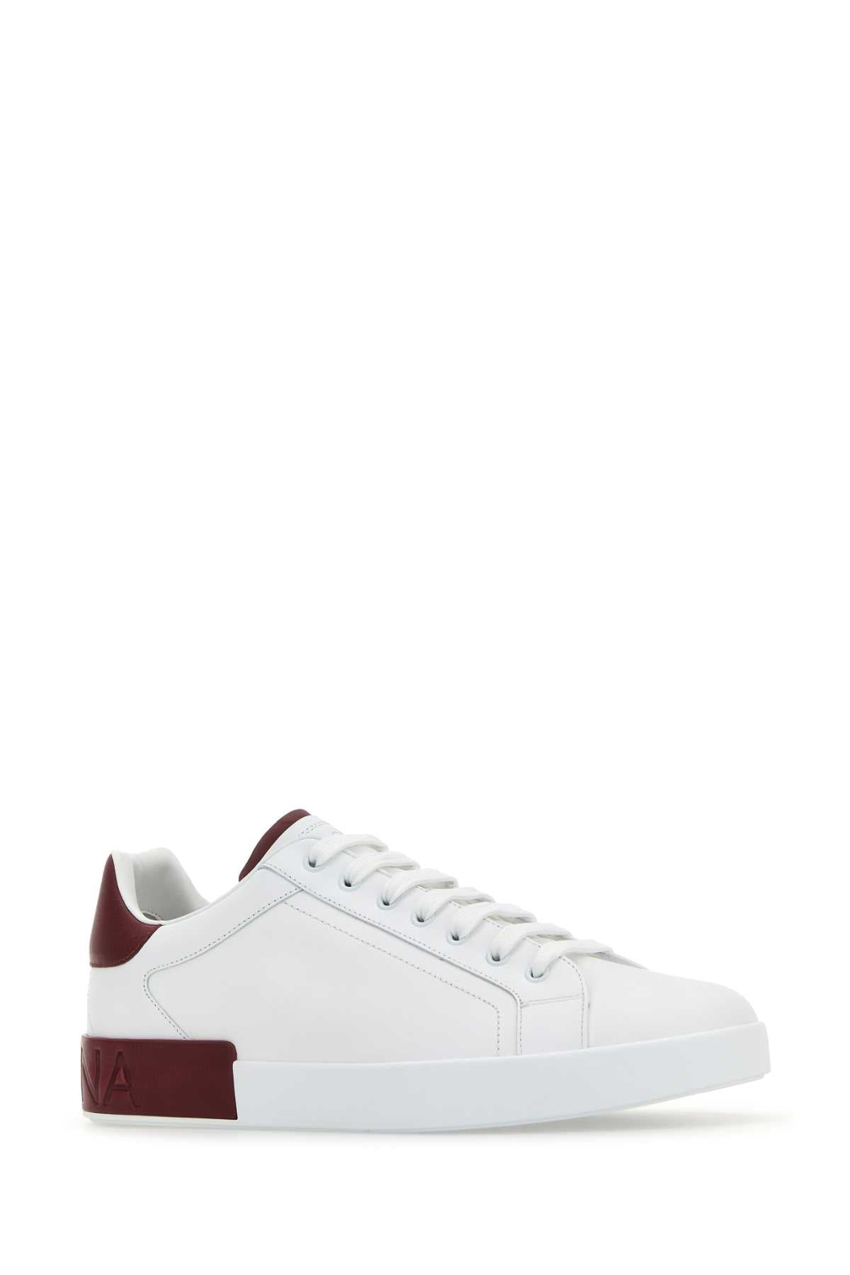 DOLCE & GABBANA Leather Portofino Sneakers for Men