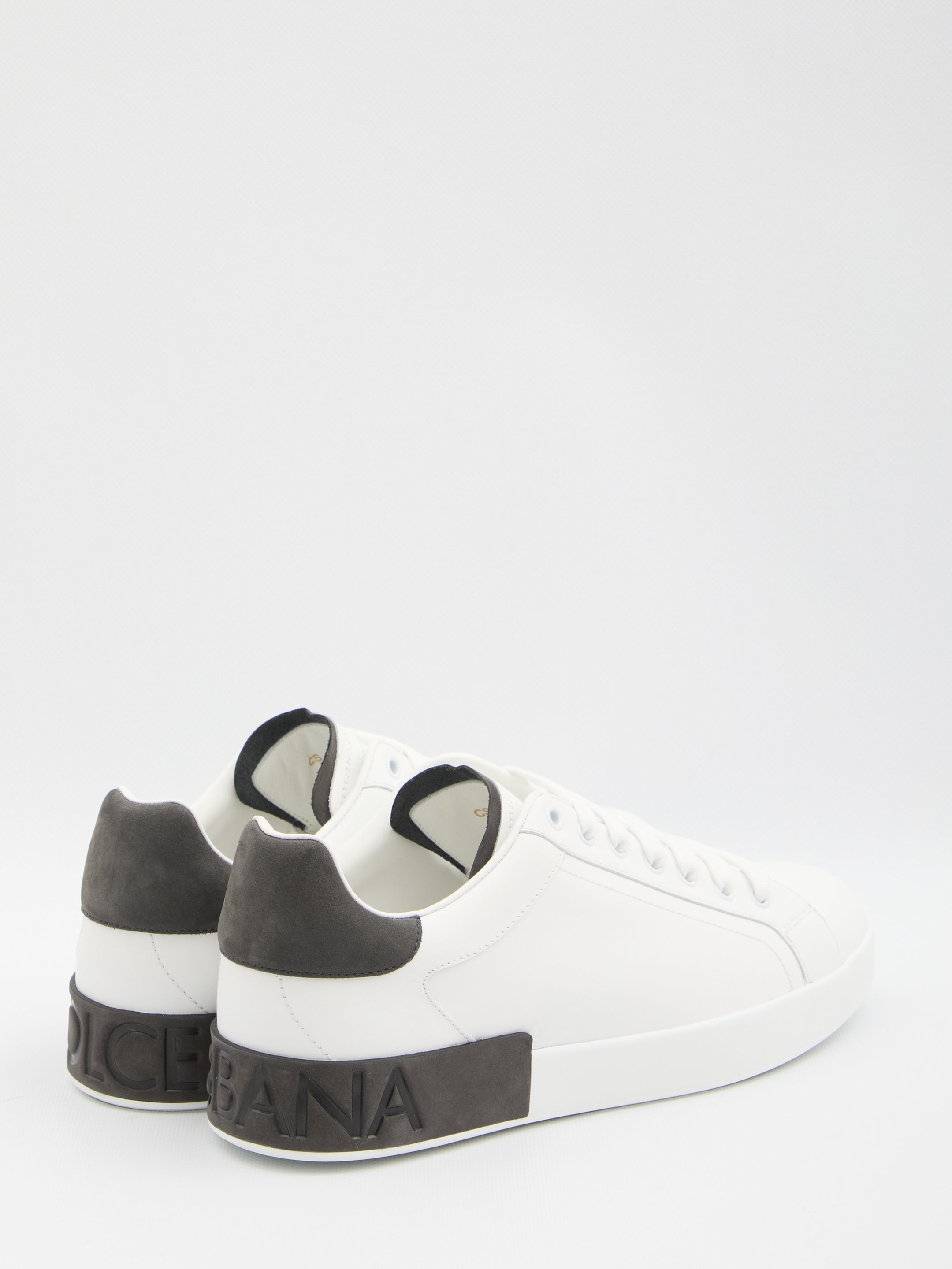 DOLCE & GABBANA Leather-Panelled Low-Top Men's Sneakers
