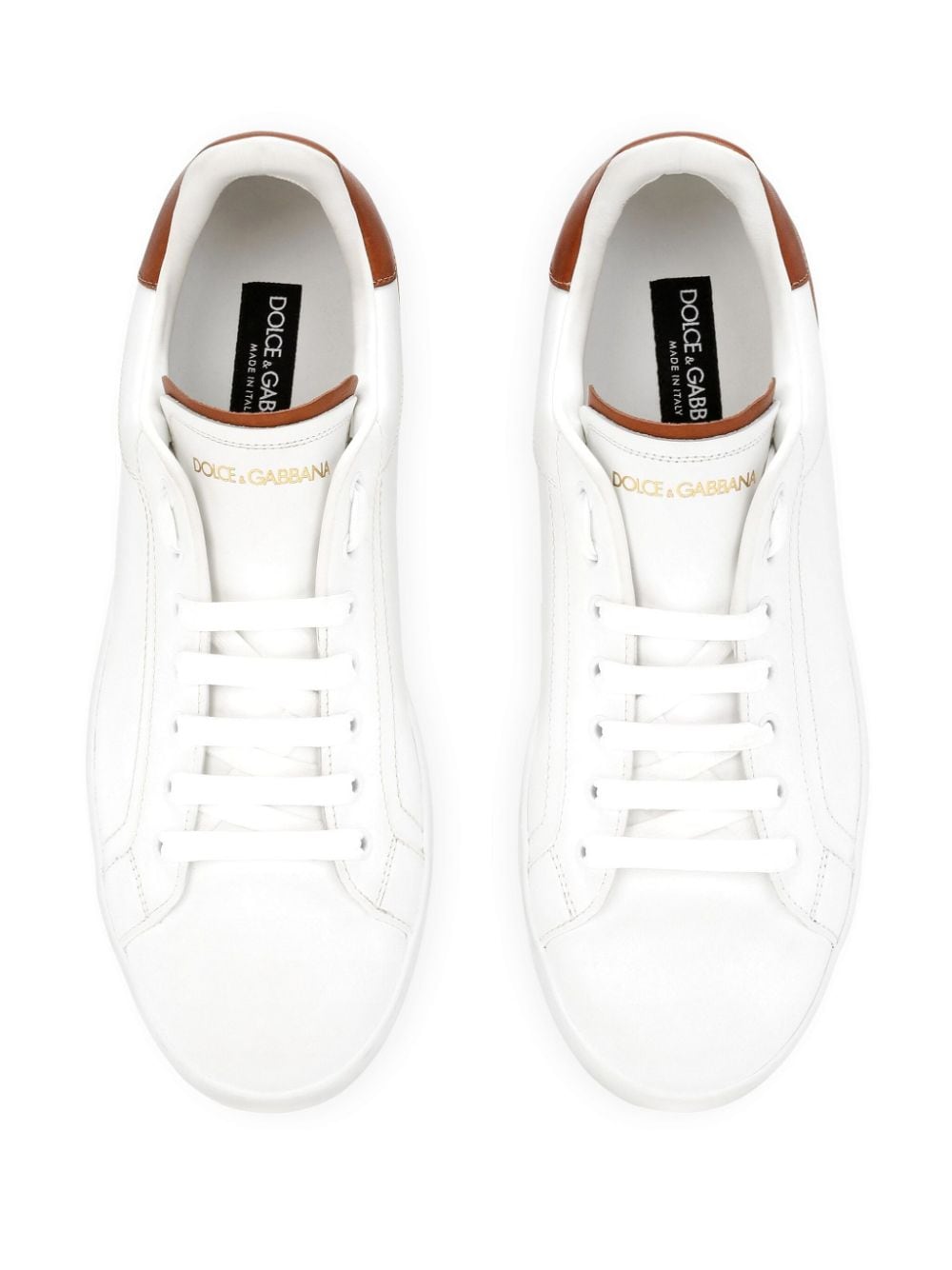 DOLCE & GABBANA Luxury Leather Sneakers for Men - FW24 Edition