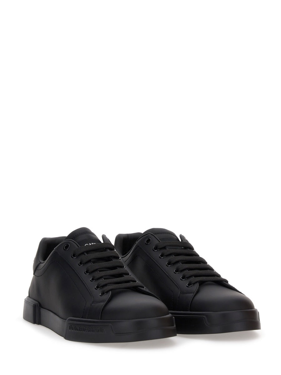 DOLCE & GABBANA Portofino Leather Sneakers for Men
