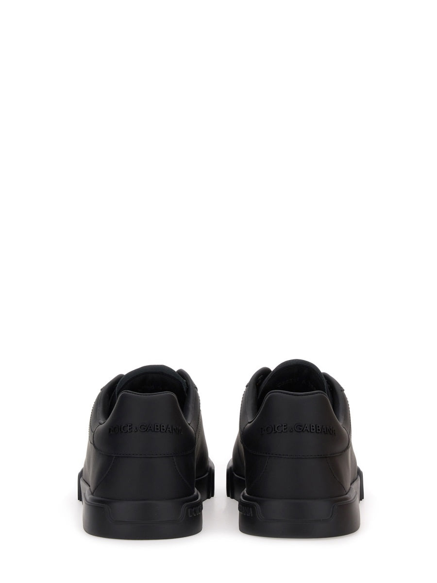 DOLCE & GABBANA Portofino Leather Sneakers for Men