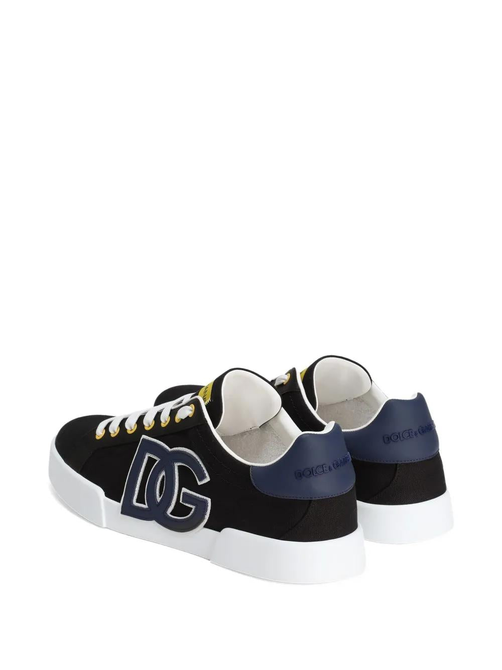 DOLCE & GABBANA Portofino Low-Top Sneaker with Logo Detailing