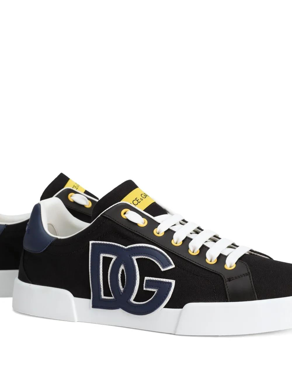DOLCE & GABBANA Portofino Low-Top Sneaker with Logo Detailing