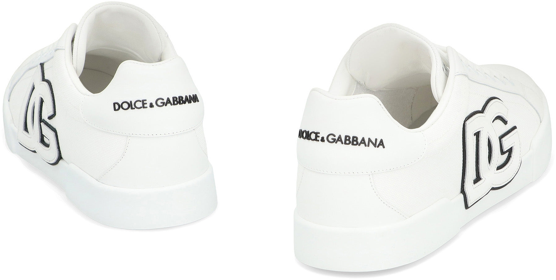 DOLCE & GABBANA Logo Patch Low Top Sneakers for Men