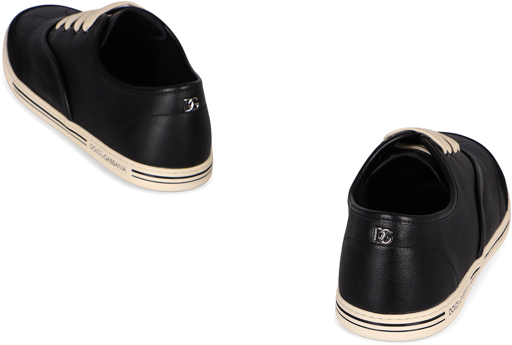 DOLCE & GABBANA Leather Low-Top Sneakers for Men