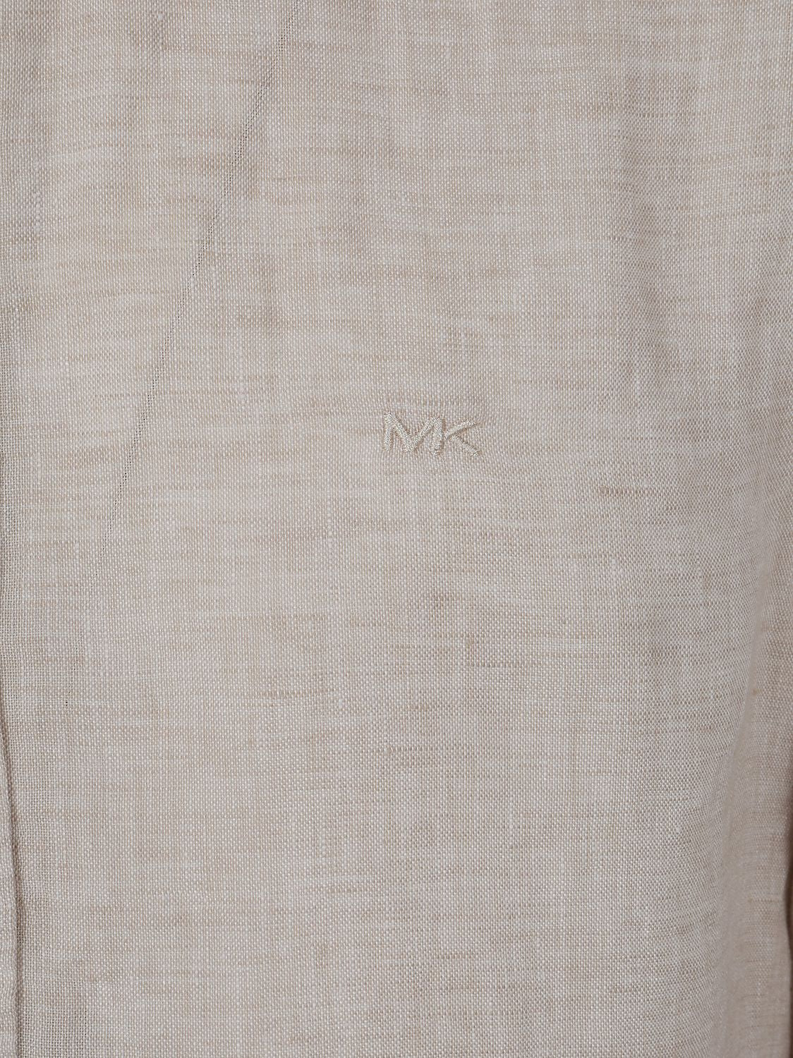 MICHAEL KORS Linen Long Sleeve Shirt for Men