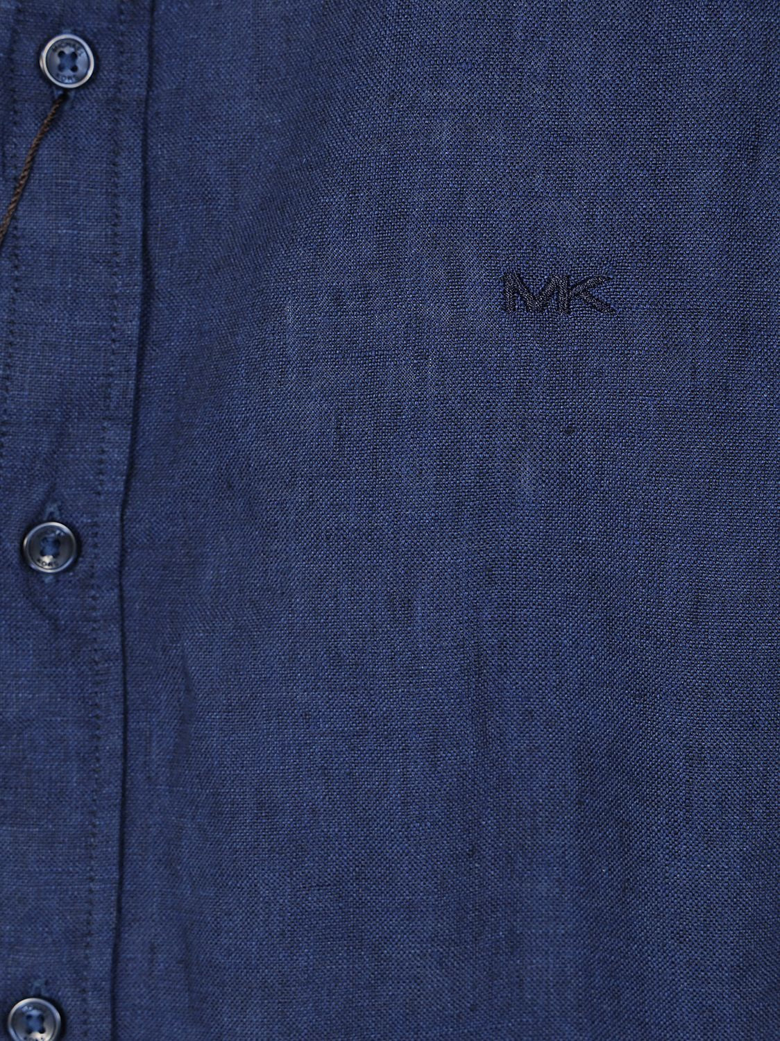 MICHAEL KORS Long Sleeve Linen Shirt for Men