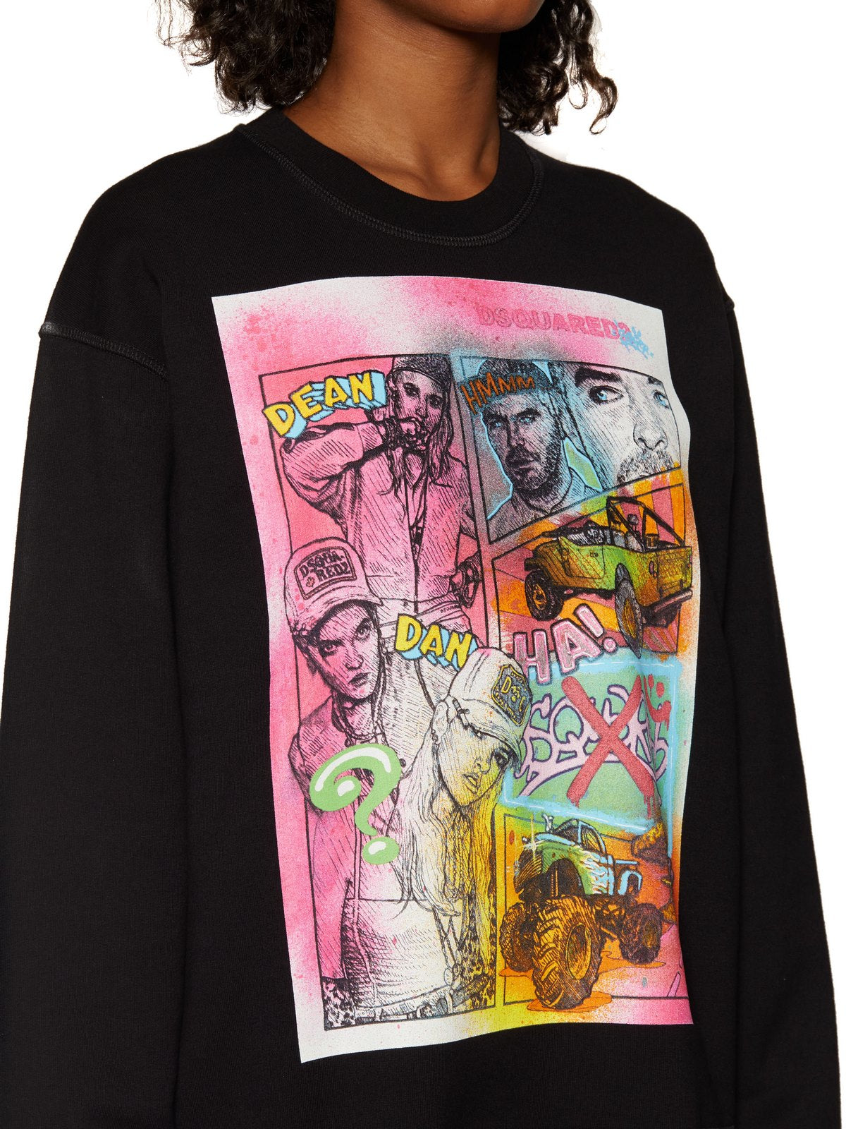 DSQUARED2 Cotton Printed Crewneck T-Shirt - Size S