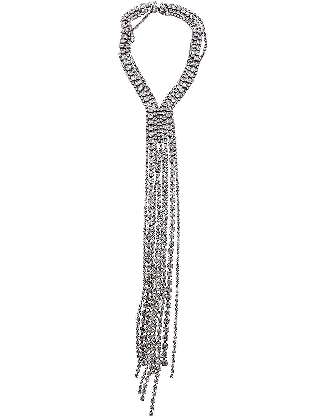 HELENE ZUBELDIA Crystal Tie Necklace