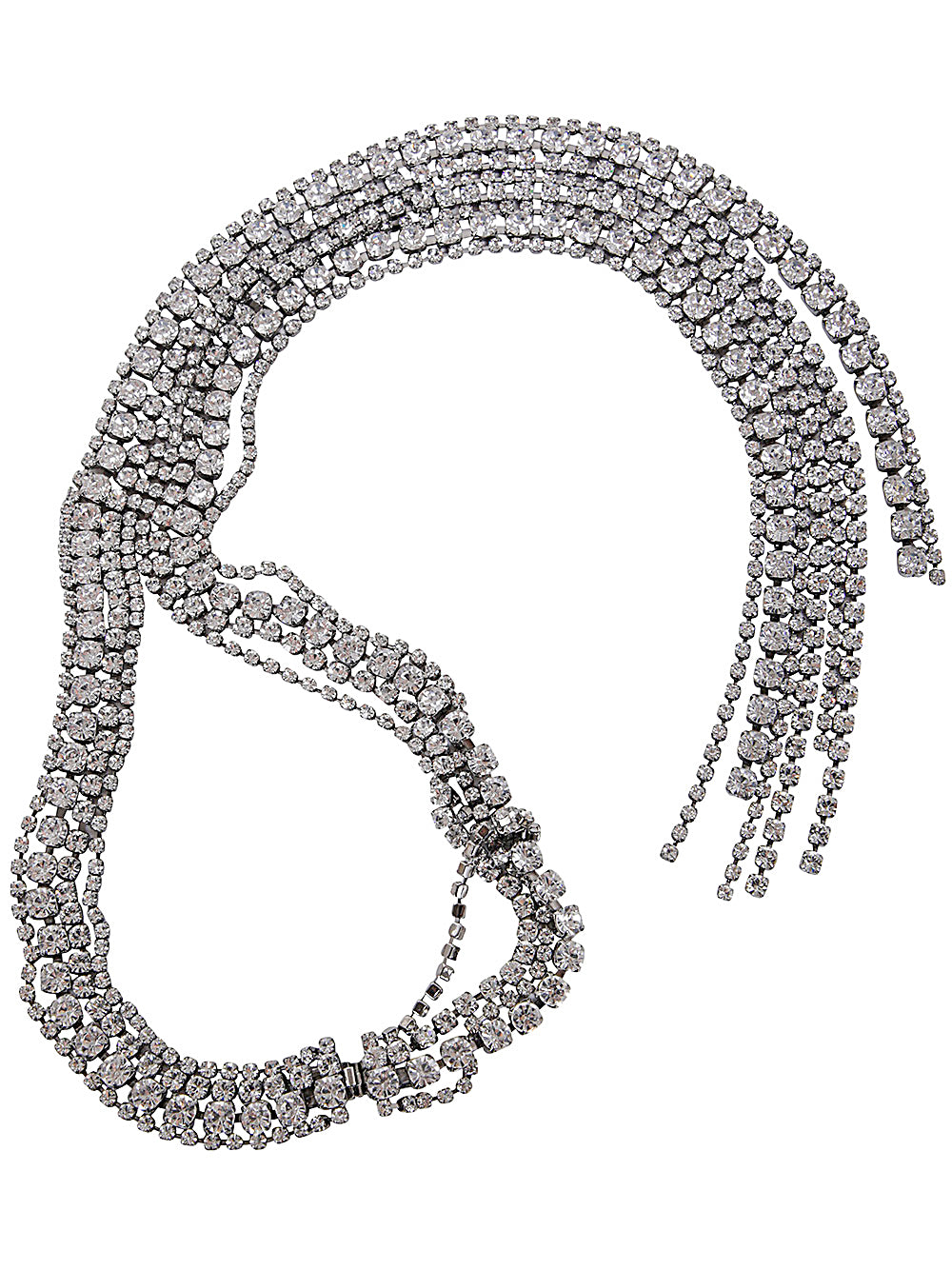 HELENE ZUBELDIA Crystal Tie Necklace