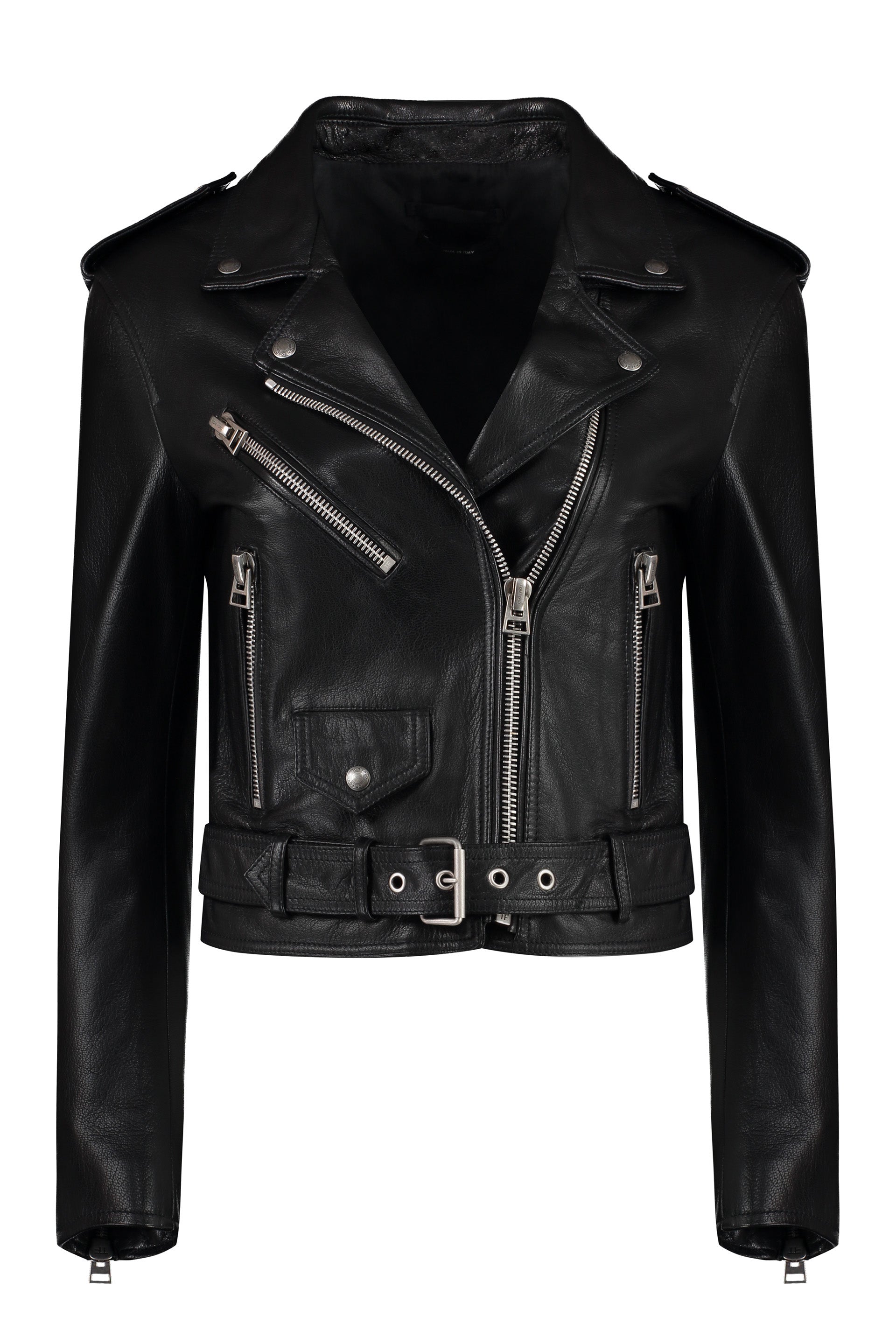 TOM FORD Leather Jacket with Lapel Collar for Women