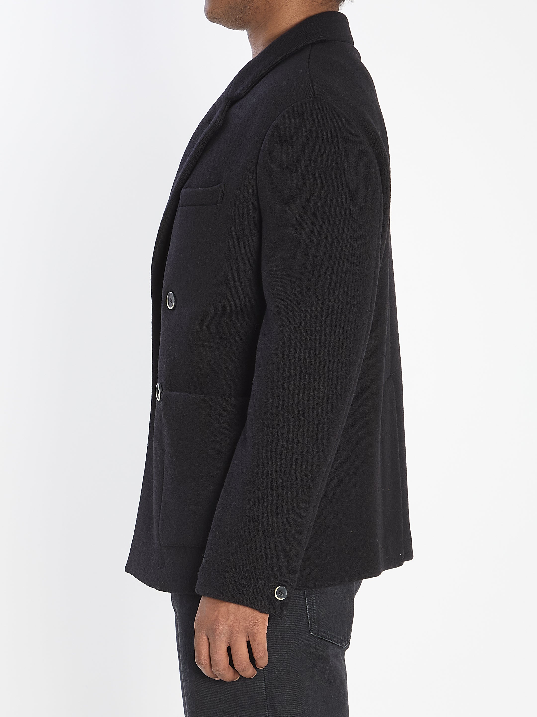 BARENA Mini Relaxed Fit Wool Outerwear Jacket - Size 50