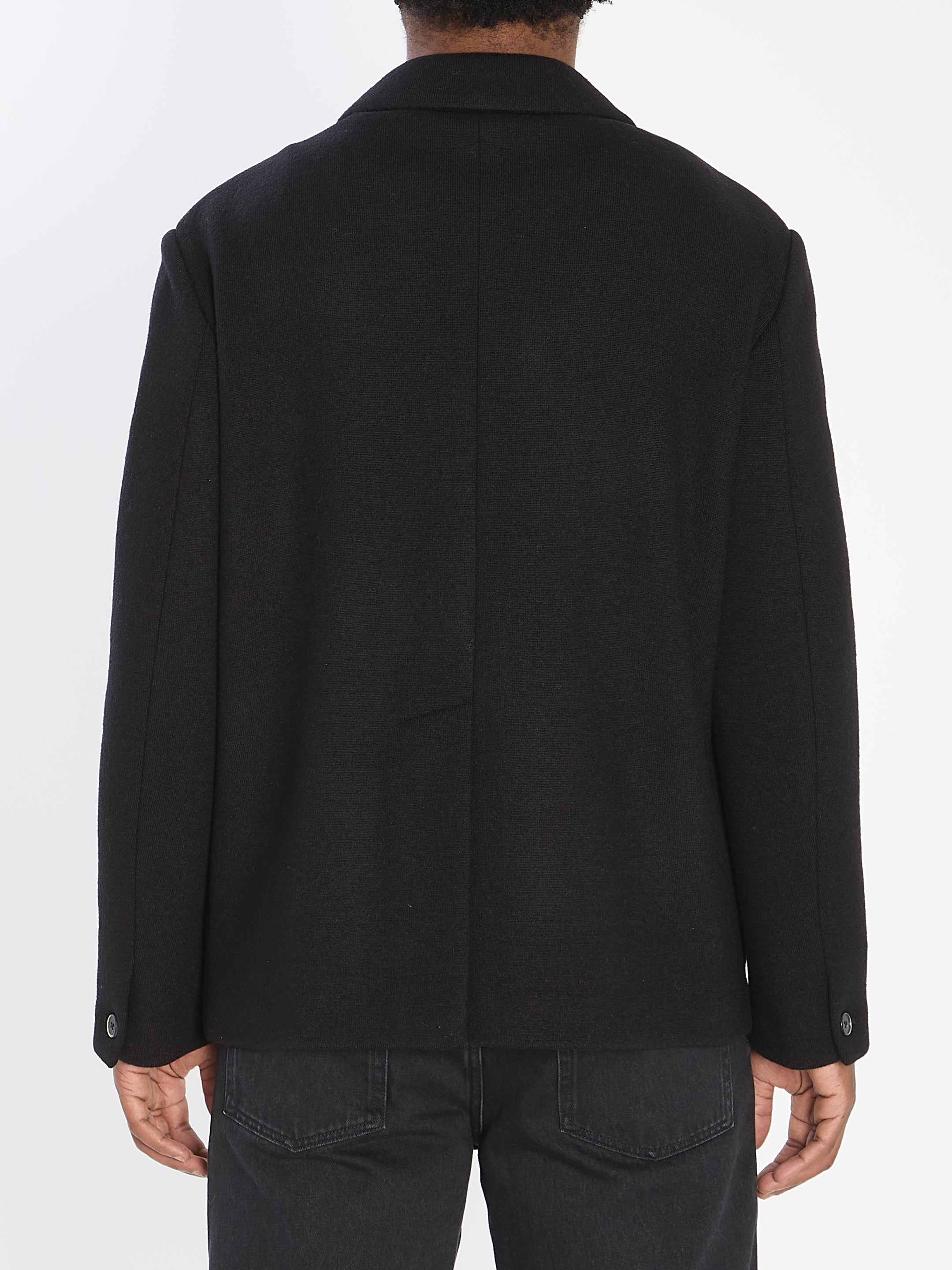 BARENA Mini Relaxed Fit Wool Outerwear Jacket - Size 50