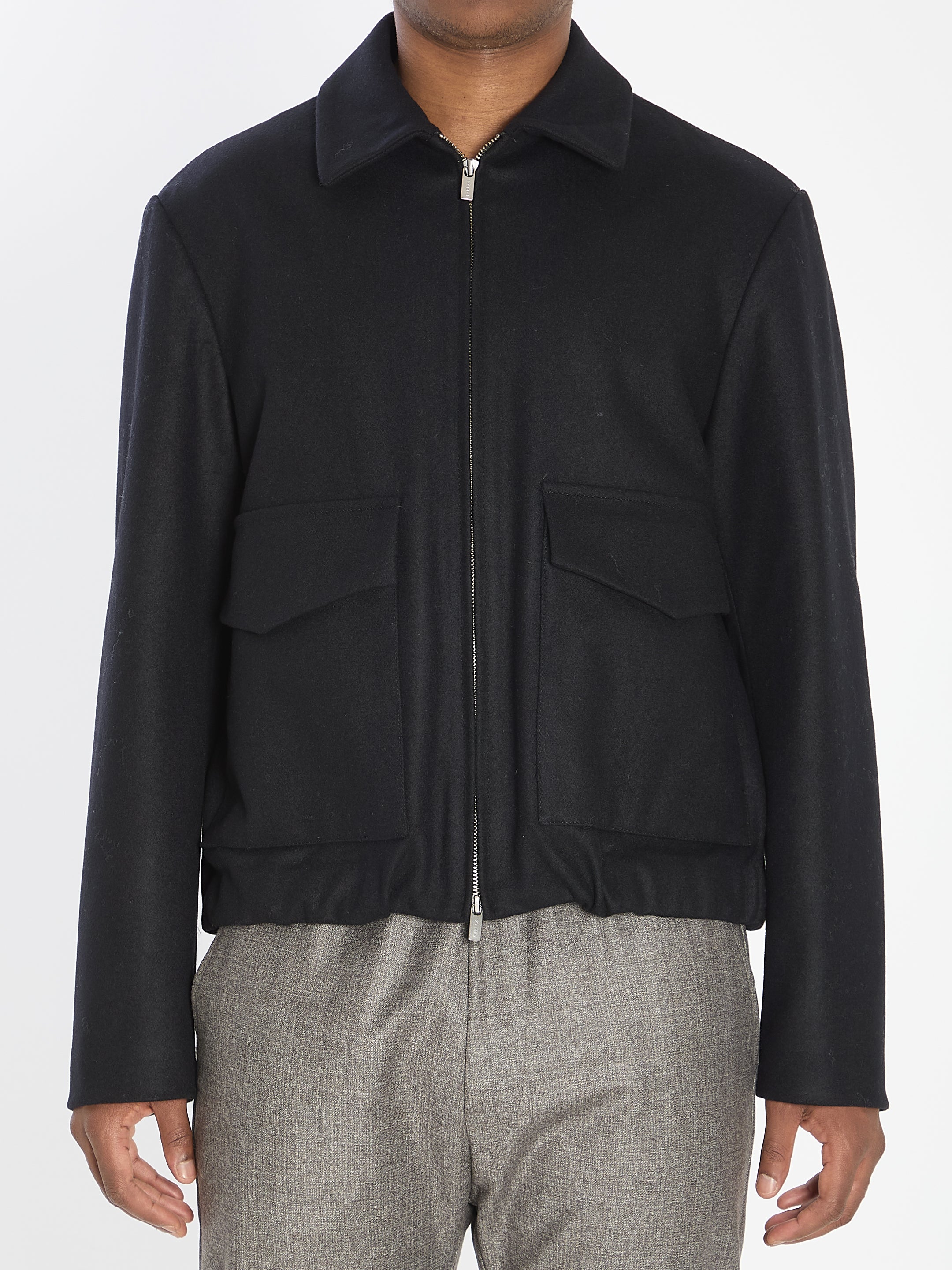 BARENA Men's Regular Fit Outerwear with Pointed Collar - Size 50