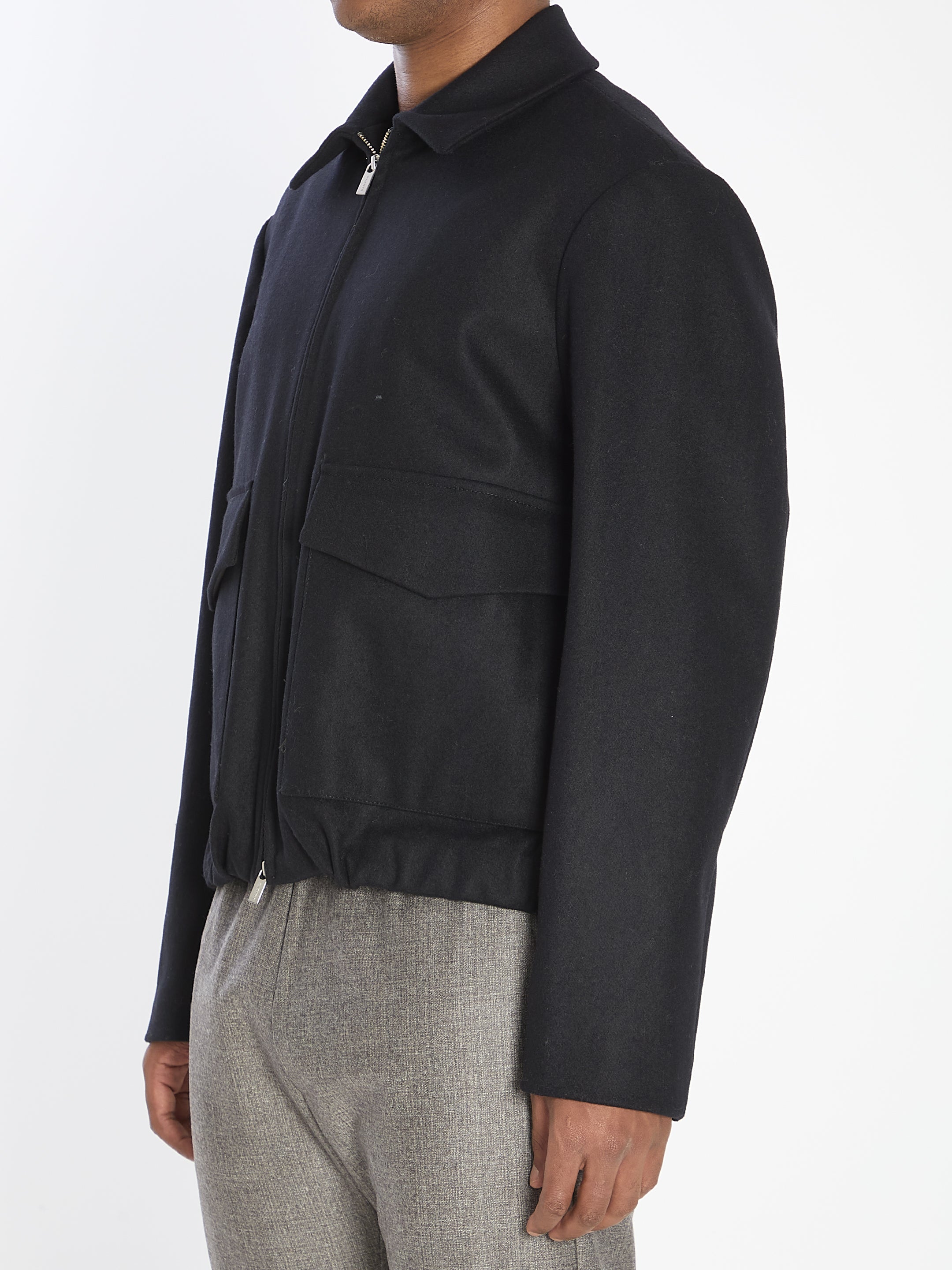 BARENA Men's Regular Fit Outerwear with Pointed Collar - Size 50