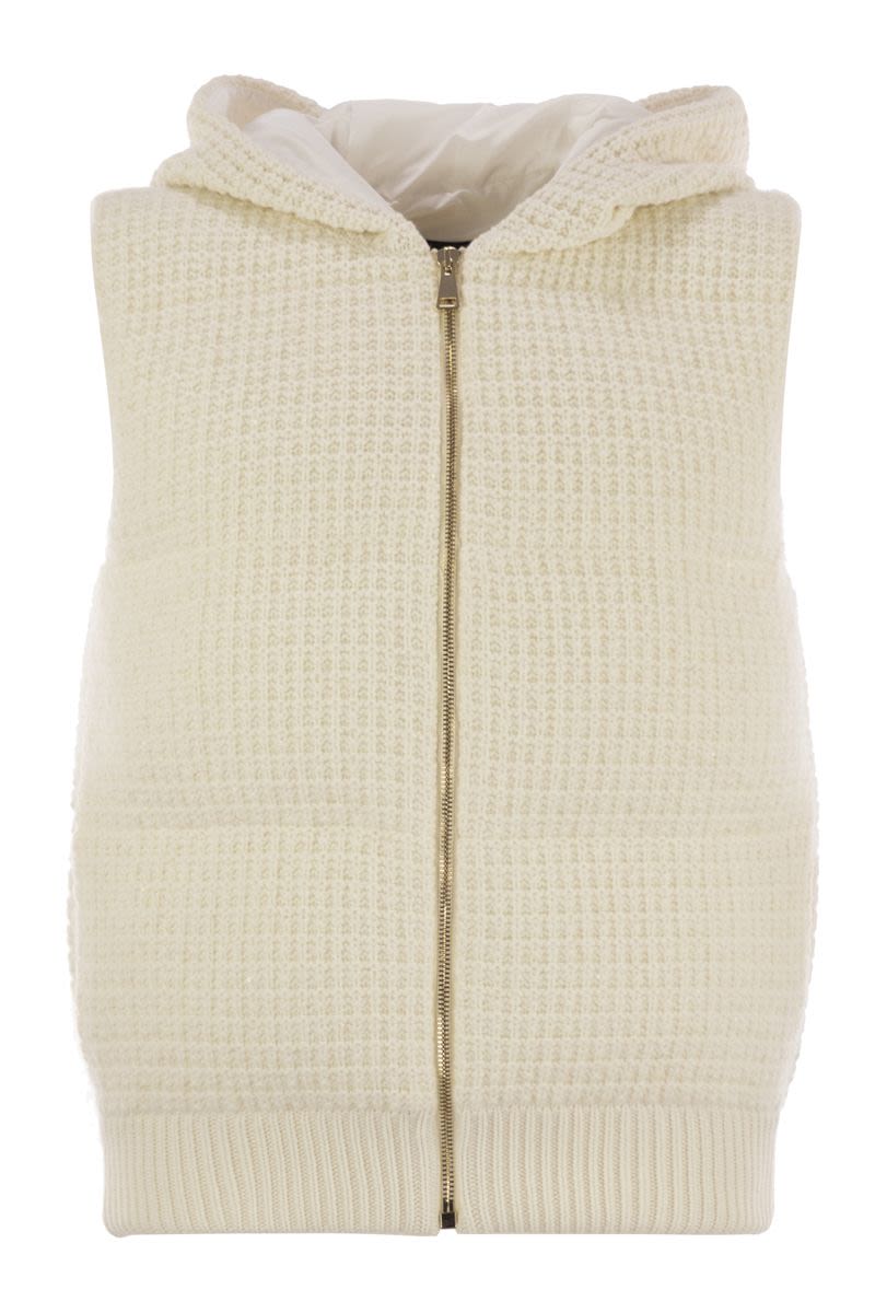 FABIANA FILIPPI Mini Knit Vest with Hood
