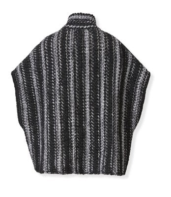 FABIANA FILIPPI Double Cape Outerwear with Crochet Knit