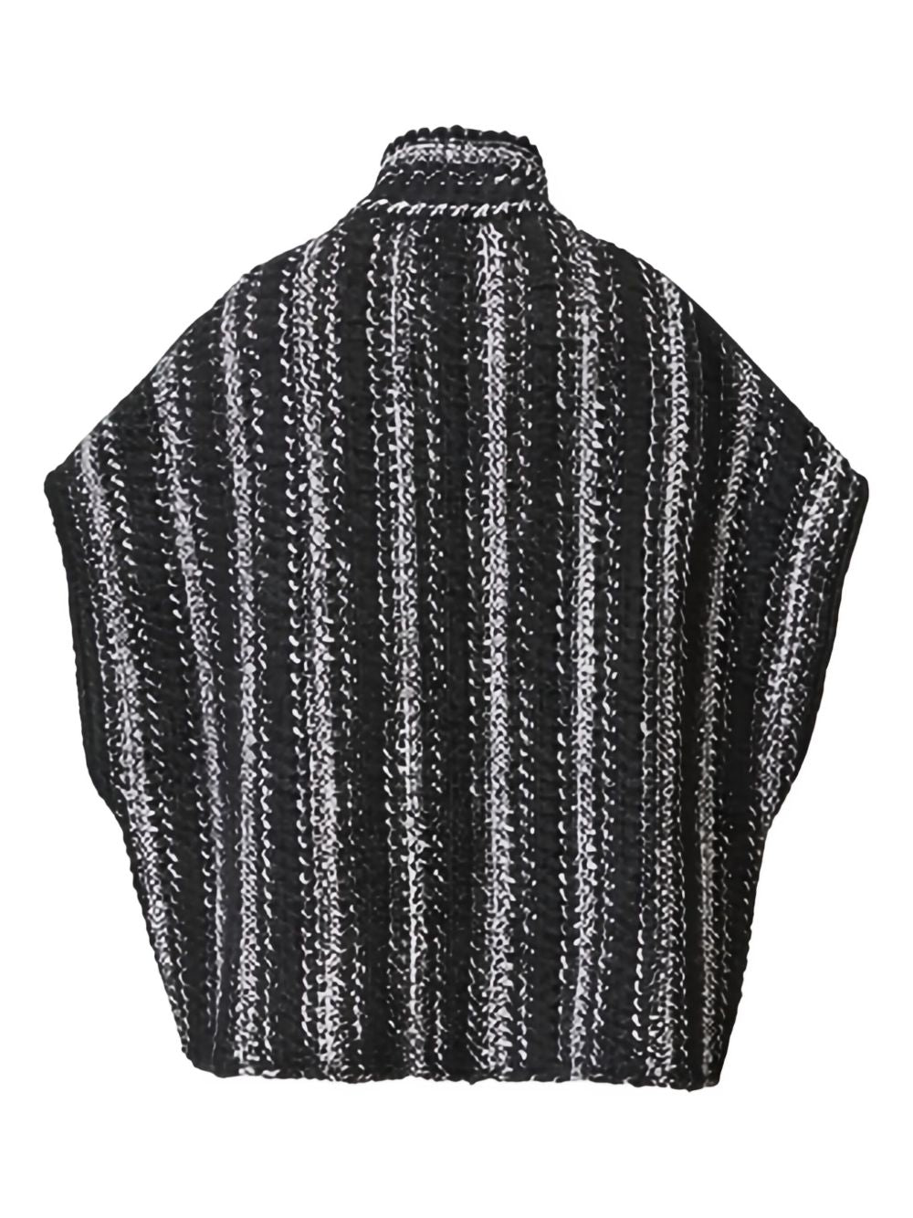 FABIANA FILIPPI Double Cape Outerwear with Crochet Knit