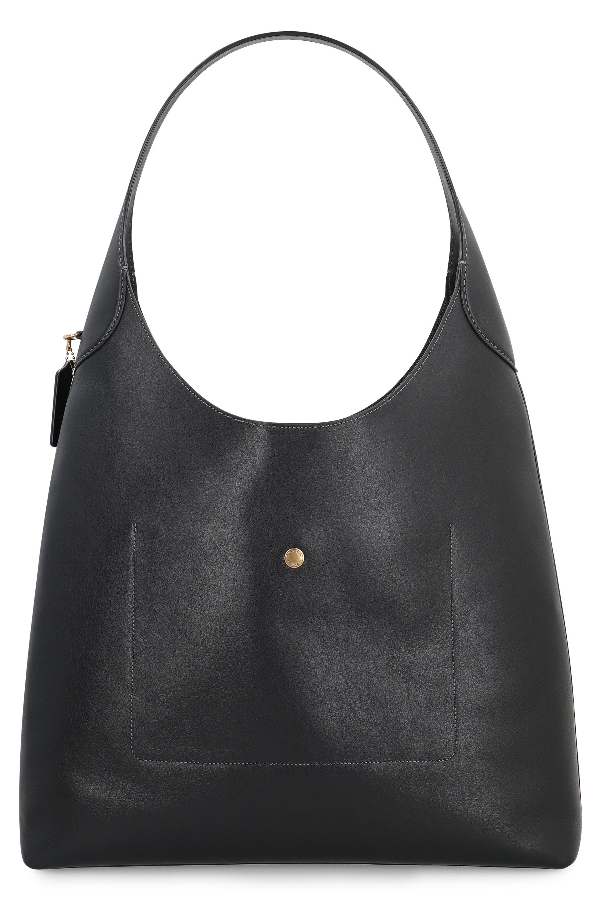 COACH Leather Handbag with Magnetic Closure and Removable Tag - 39 cm