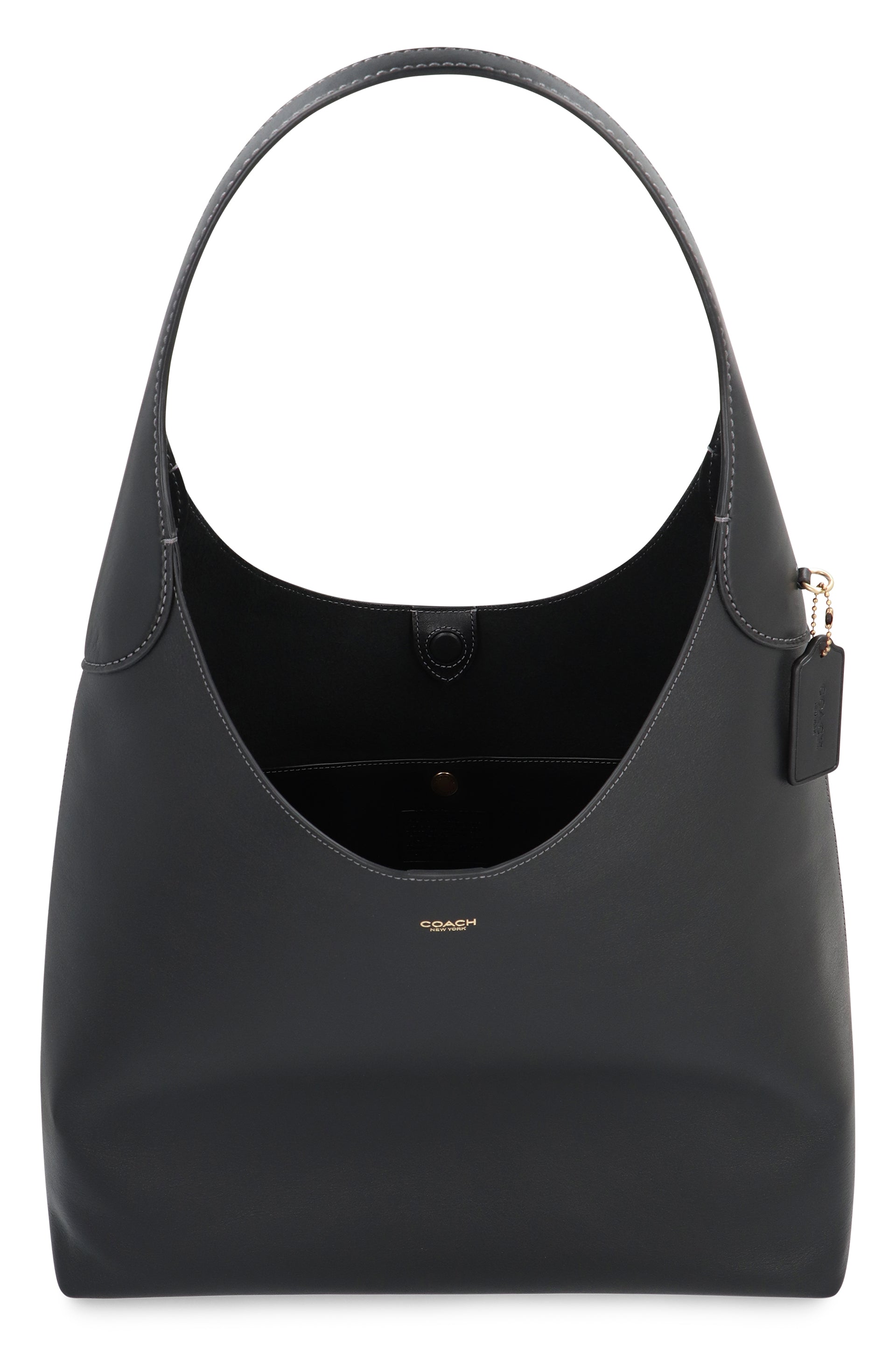 COACH Leather Handbag with Magnetic Closure and Removable Tag - 39 cm