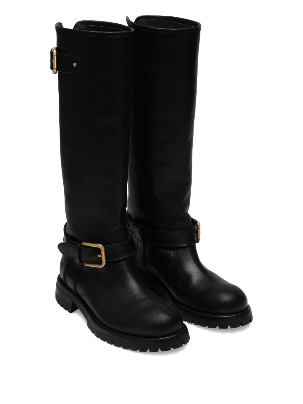 DOLCE & GABBANA Women's Leather Biker Boots