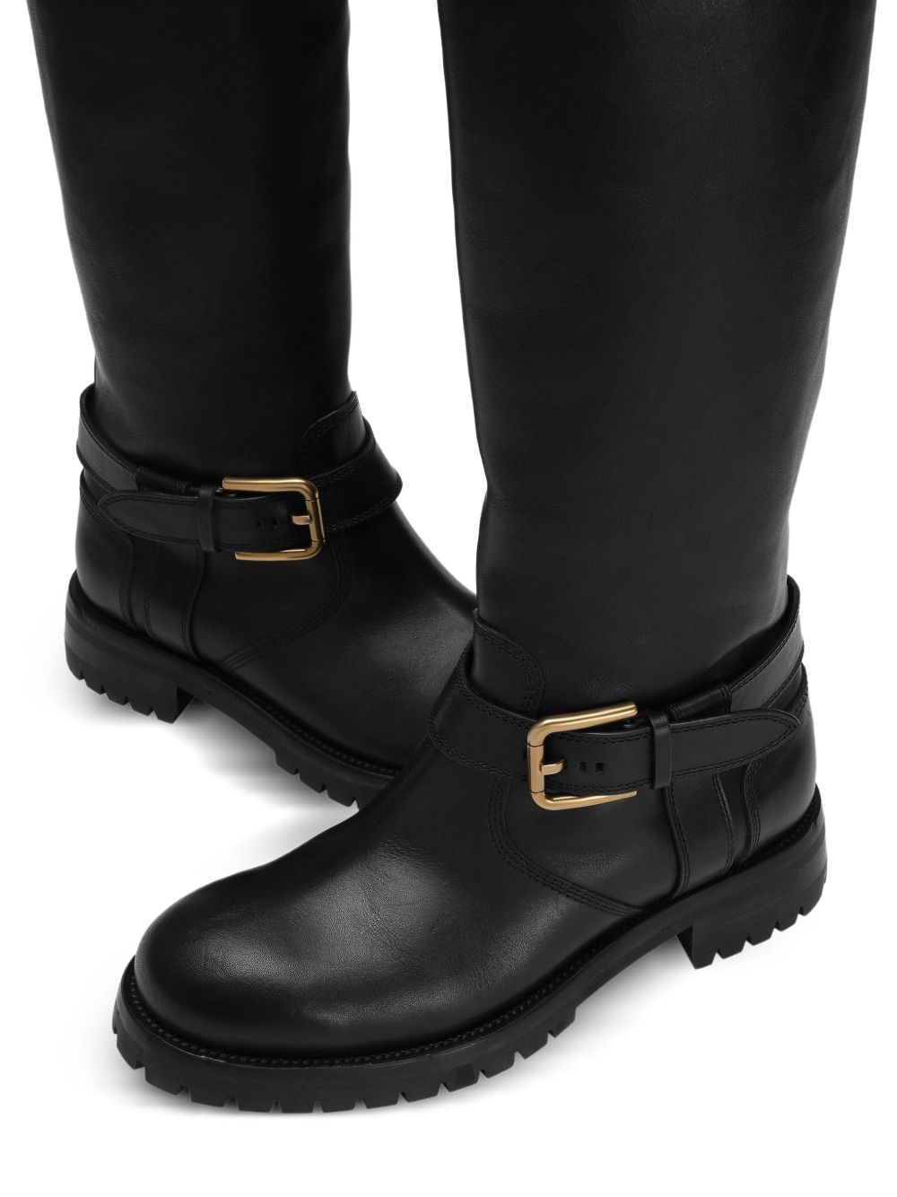 DOLCE & GABBANA Women's Leather Biker Boots