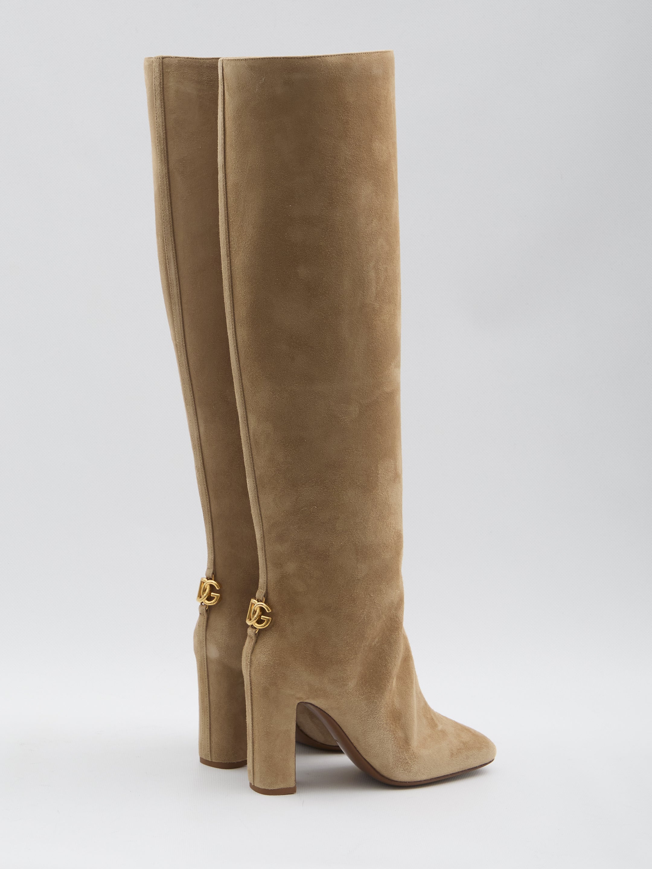 DOLCE & GABBANA Knee-High Suede Boots