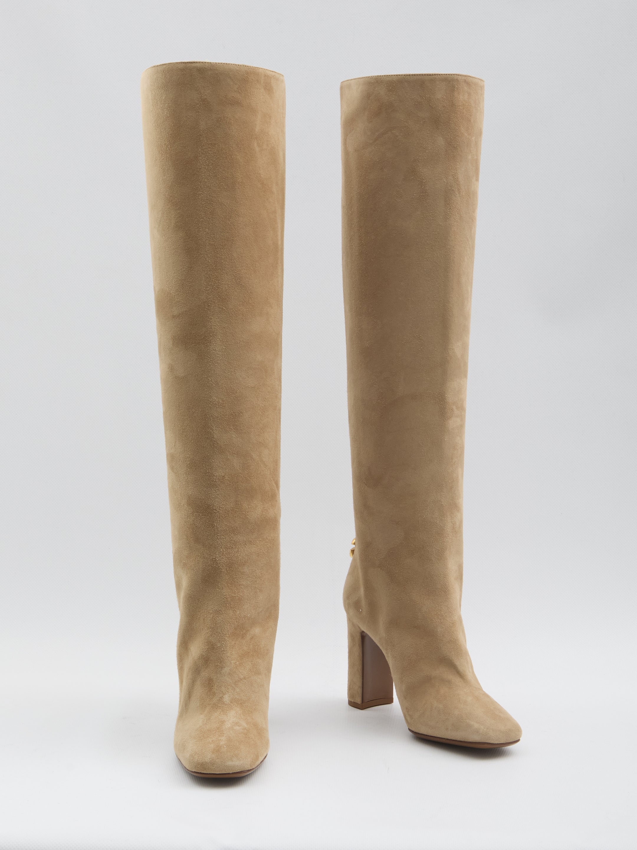 DOLCE & GABBANA Knee-High Suede Boots