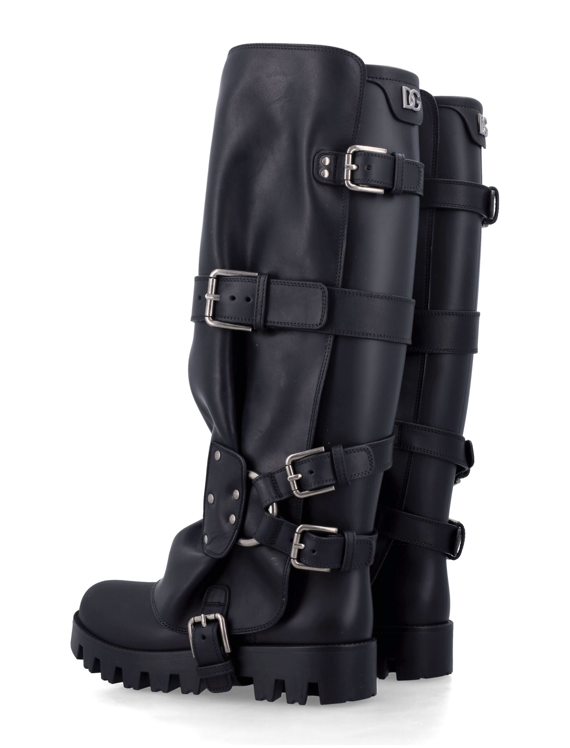 DOLCE & GABBANA Chic Rubber and Leather Boots for Women