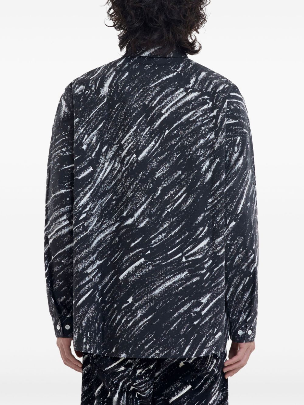 MARNI Men's Printed Cotton Shirt - Classic Collar Design