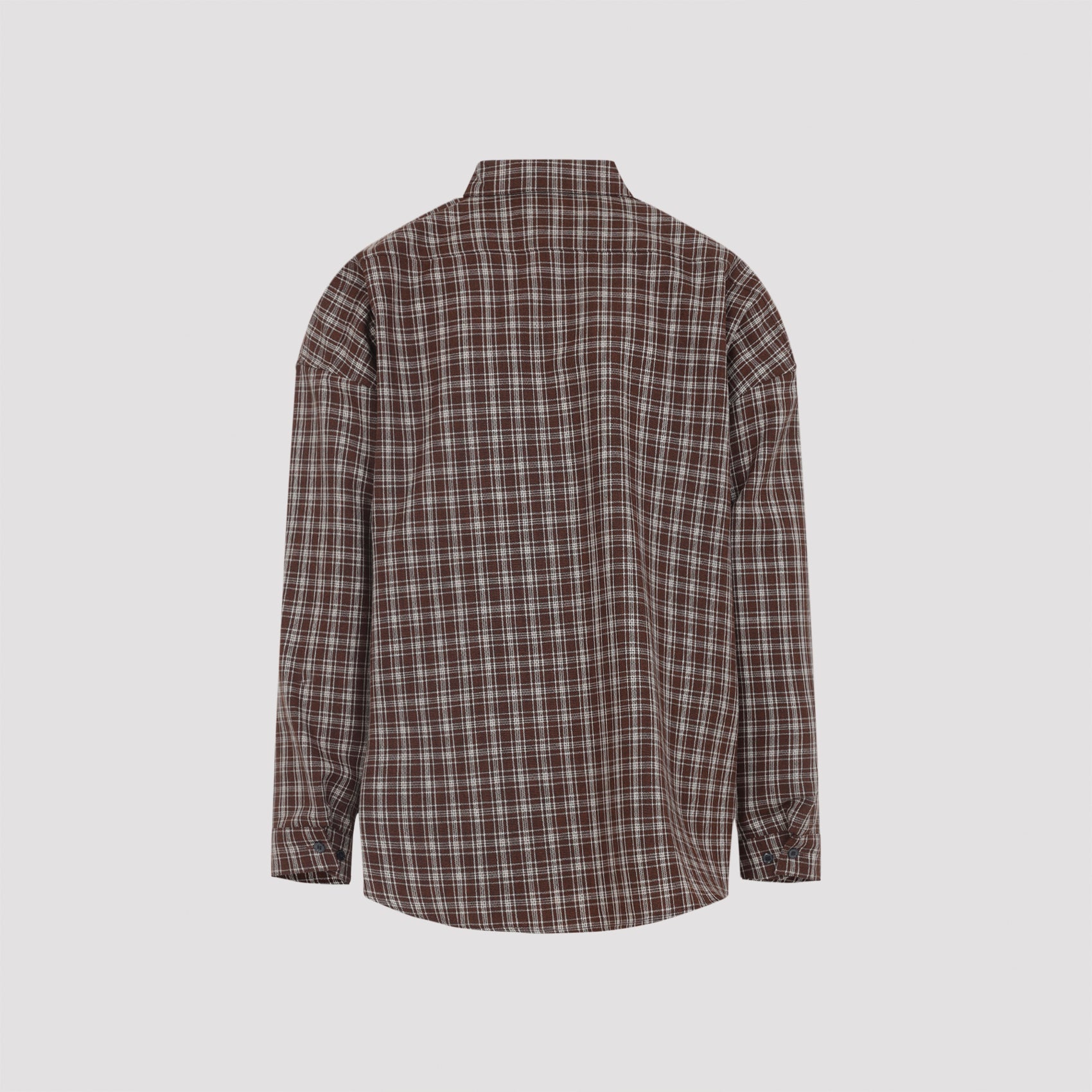 MARNI Check Pattern Virgin Wool Shirt for Men