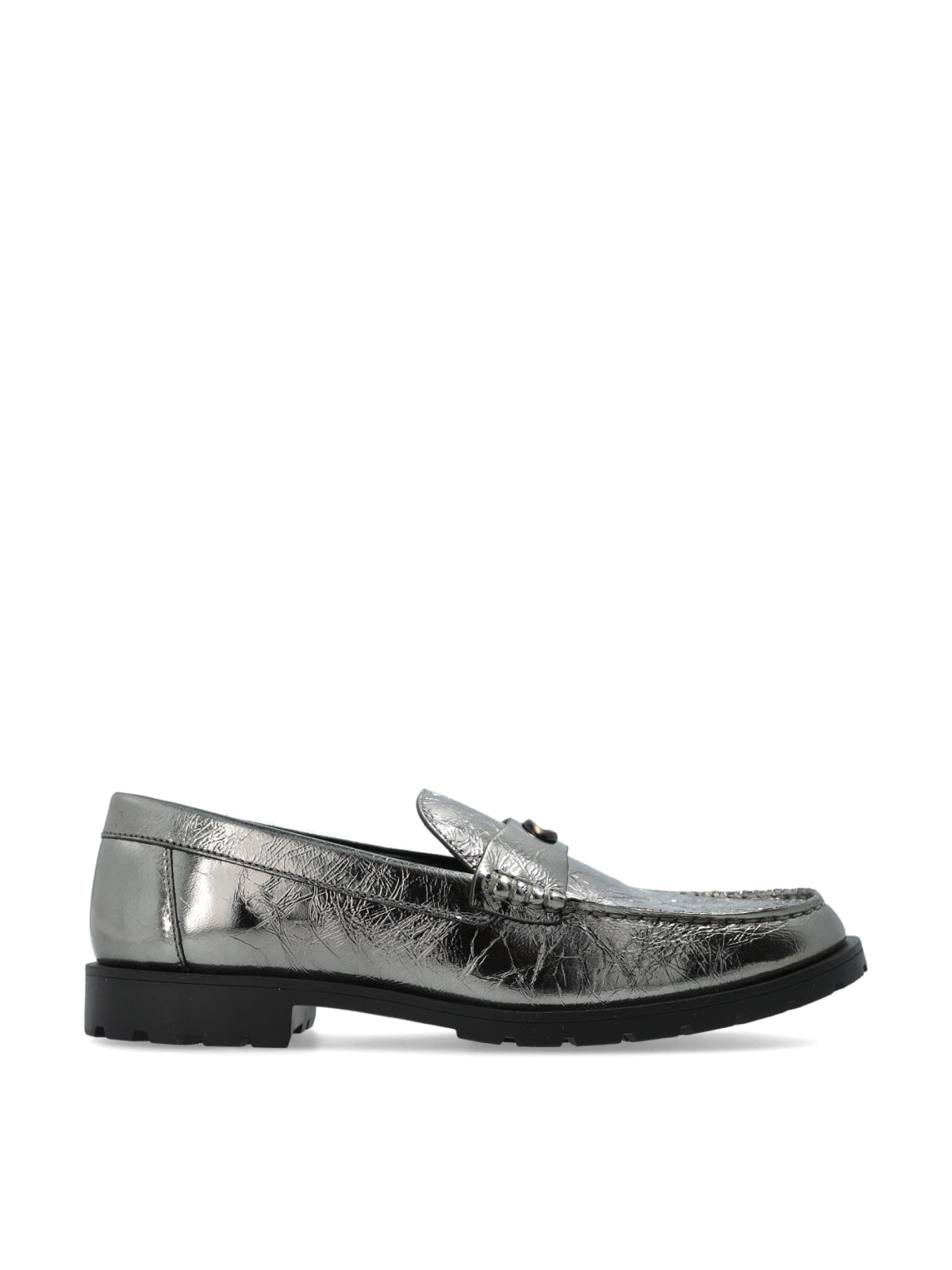 COACH Jocelyn Crinkle Leather Logo Loafers