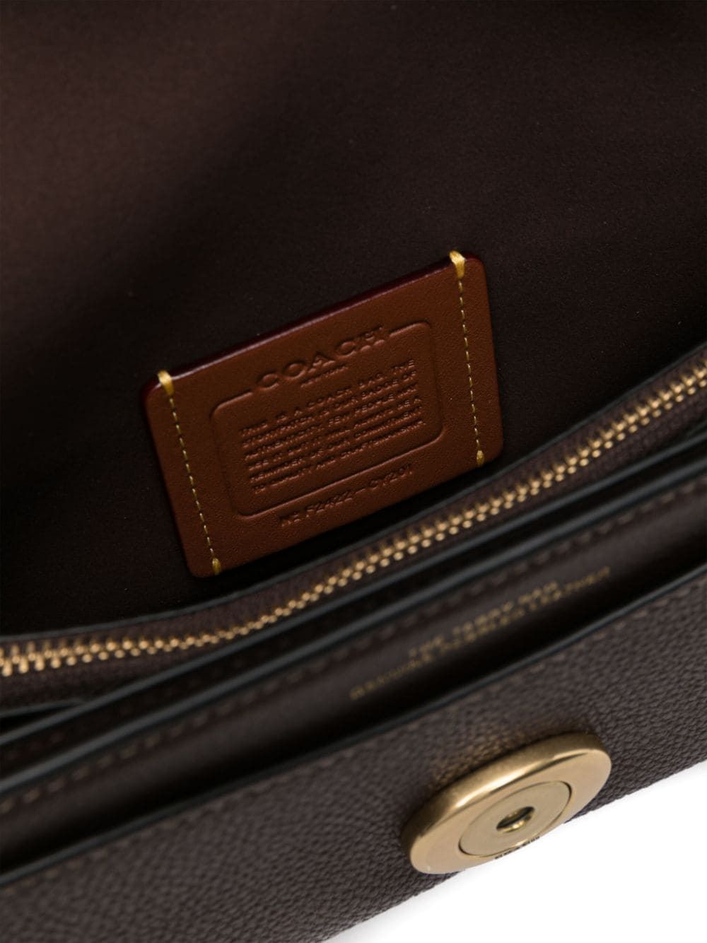 COACH Mini Leather Crossbody Handbag