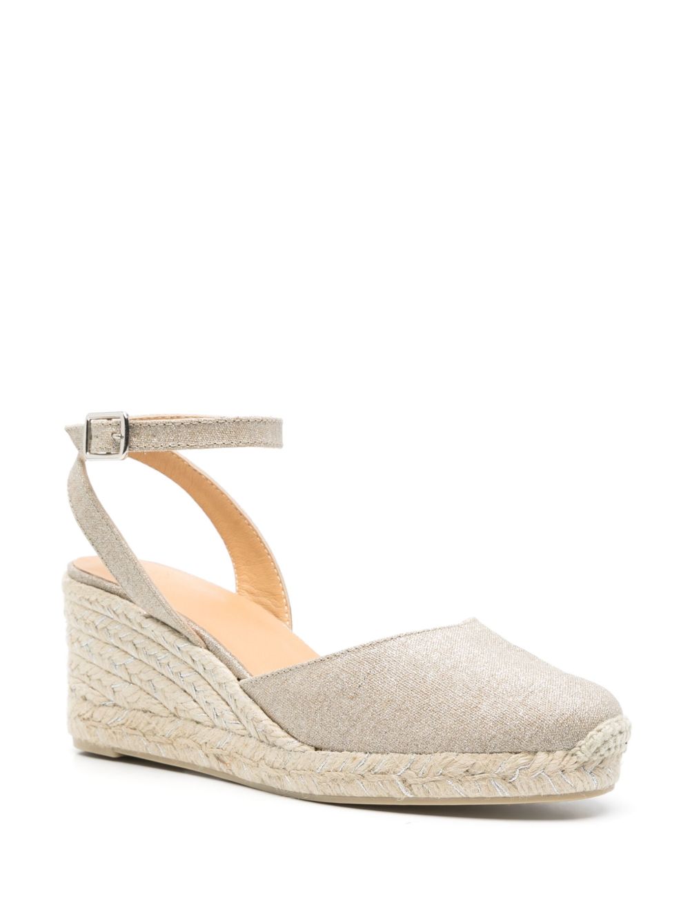 CASTAÑER Elegant Mid Wedge Espadrilles with Ankle Strap