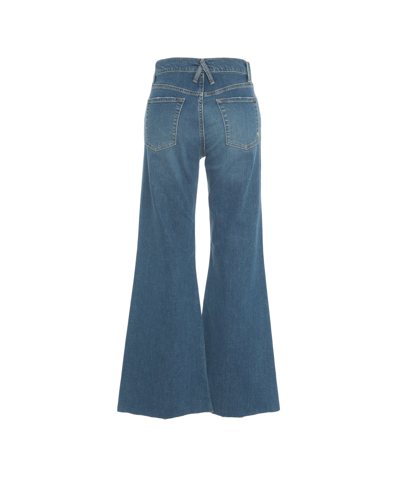 CYCLE High-Waisted Wide-Leg Flared Jeans
