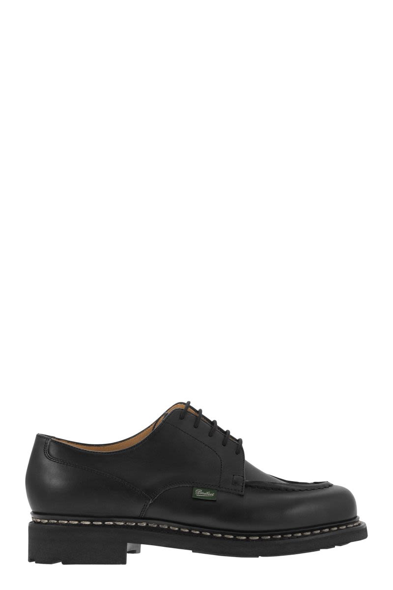 PARABOOT Elegant Derby Dress Shoes with Tray - Short Bowl Design