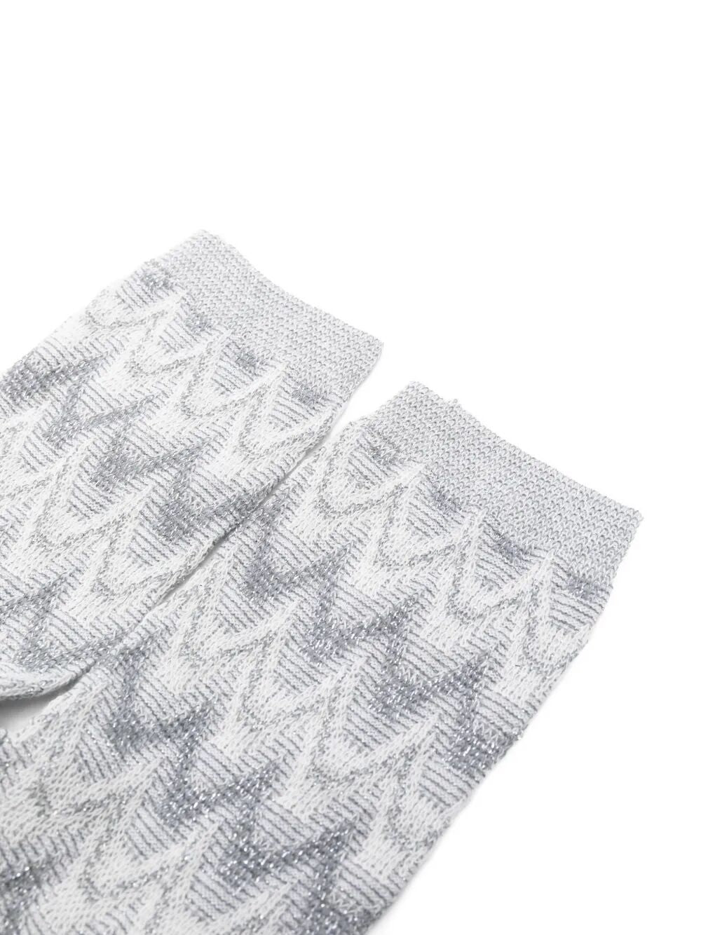 MISSONI Zig-Zag Cotton Socks for Women - FW25 Collection