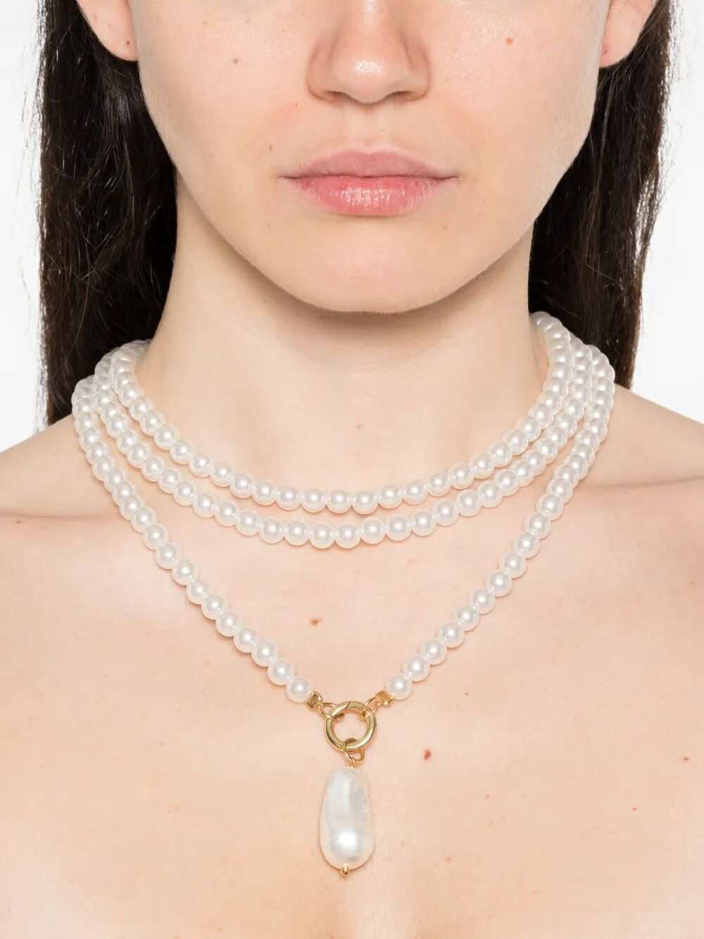 VIVYINROSA Mini Crossbody Little Pearl Necklace