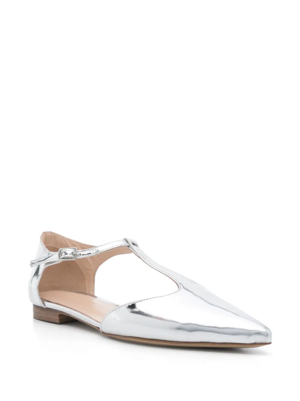 PAROSH Metallic Ballerina Shoes for Women