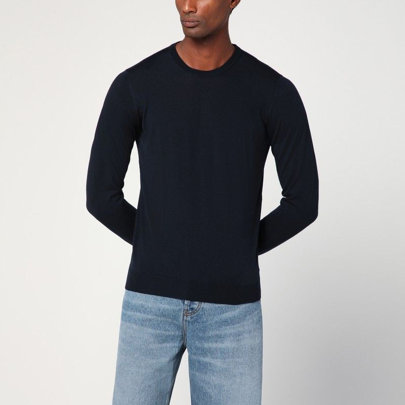 DRUMOHR Classic Wool Crew Neck Sweater for Men